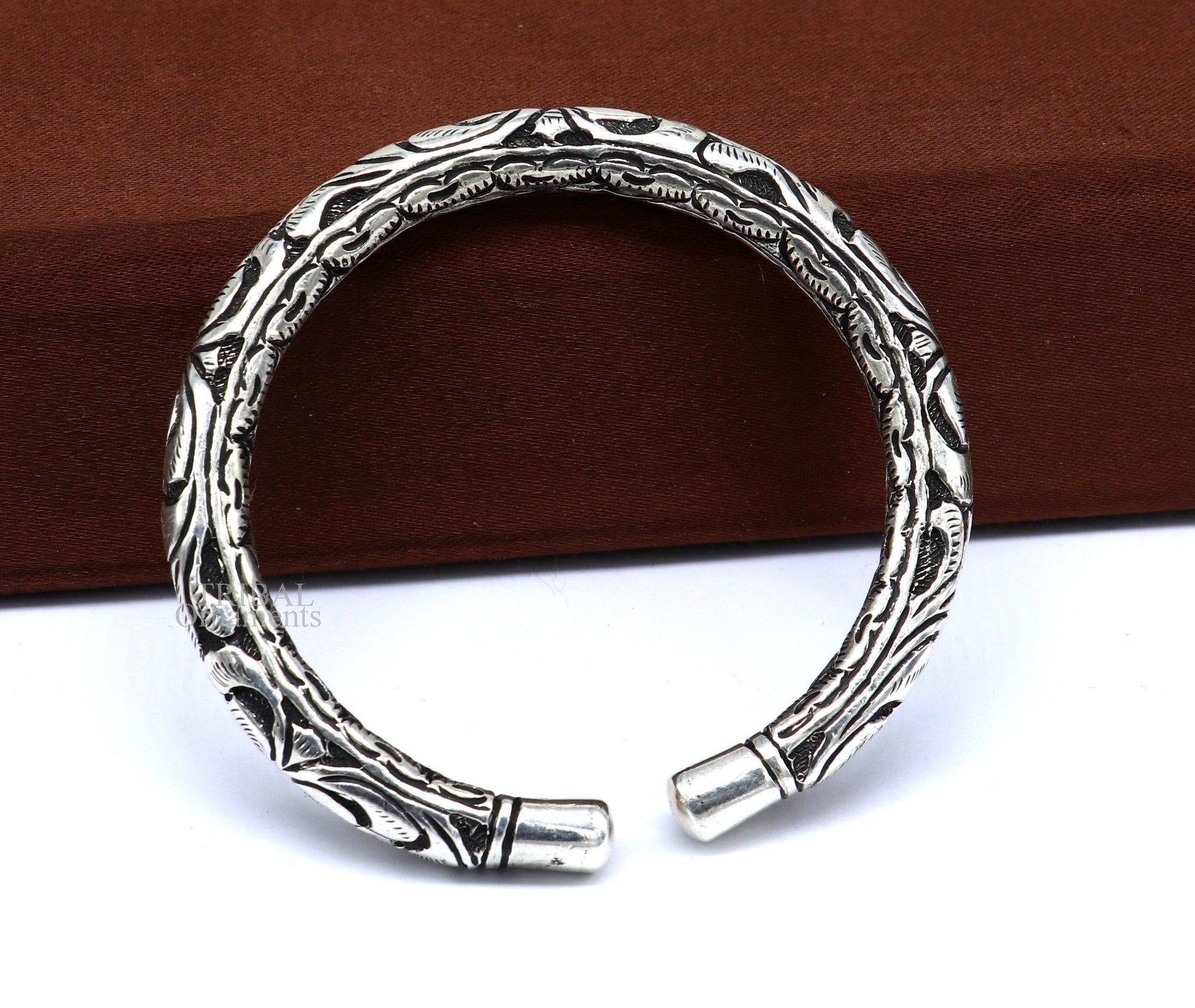 925 Sterling silver handmade fabulous chitai work customized design girl's teenager bangle bracelet kada unisex personalized jewelry nssk767 - TRIBAL ORNAMENTS