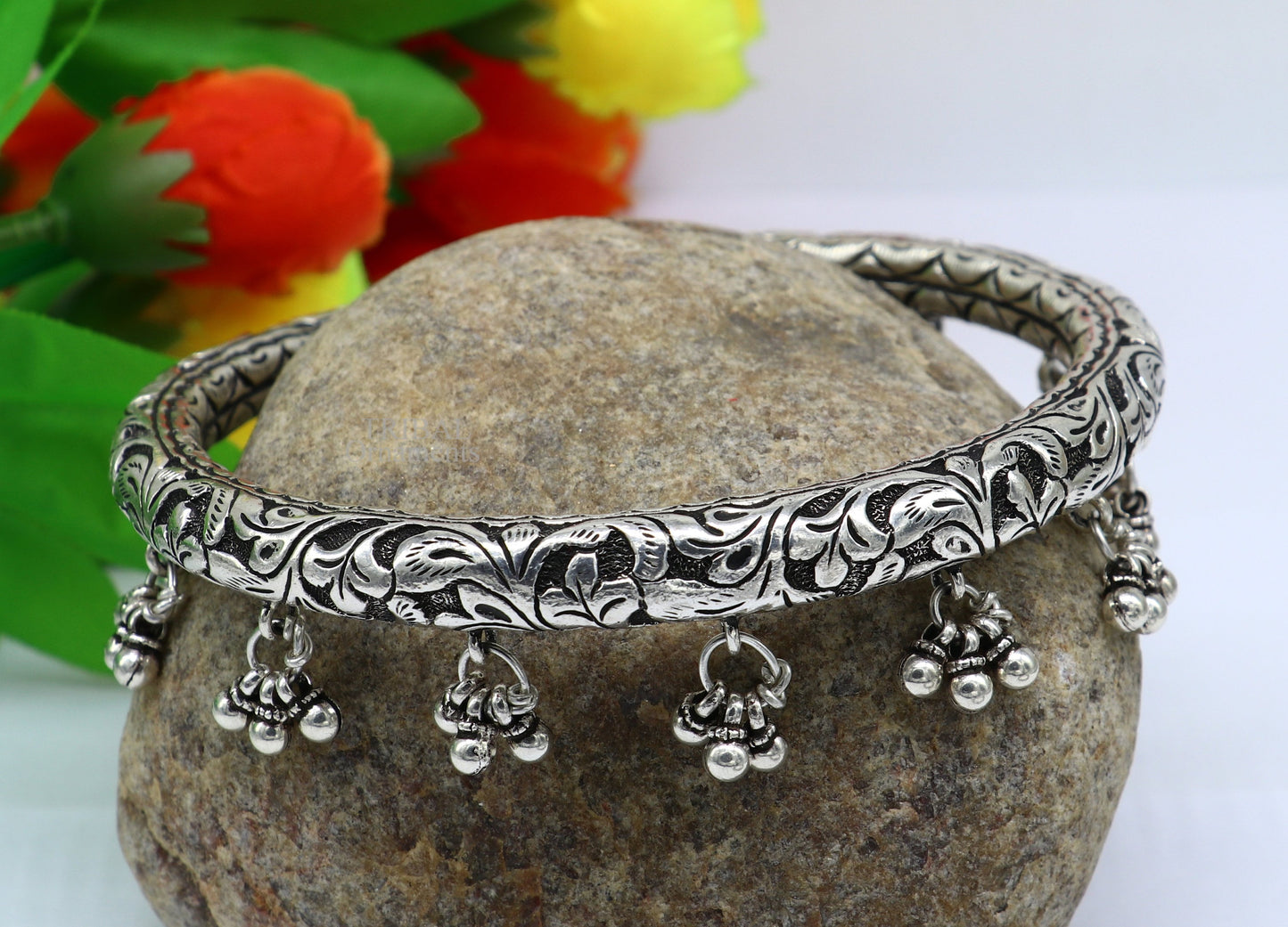 925 sterling silver handmade chitai work fabulous handcrafted customized work vintage foot bracelet kada, bridesmaid anklets gifting nsfk49 - TRIBAL ORNAMENTS