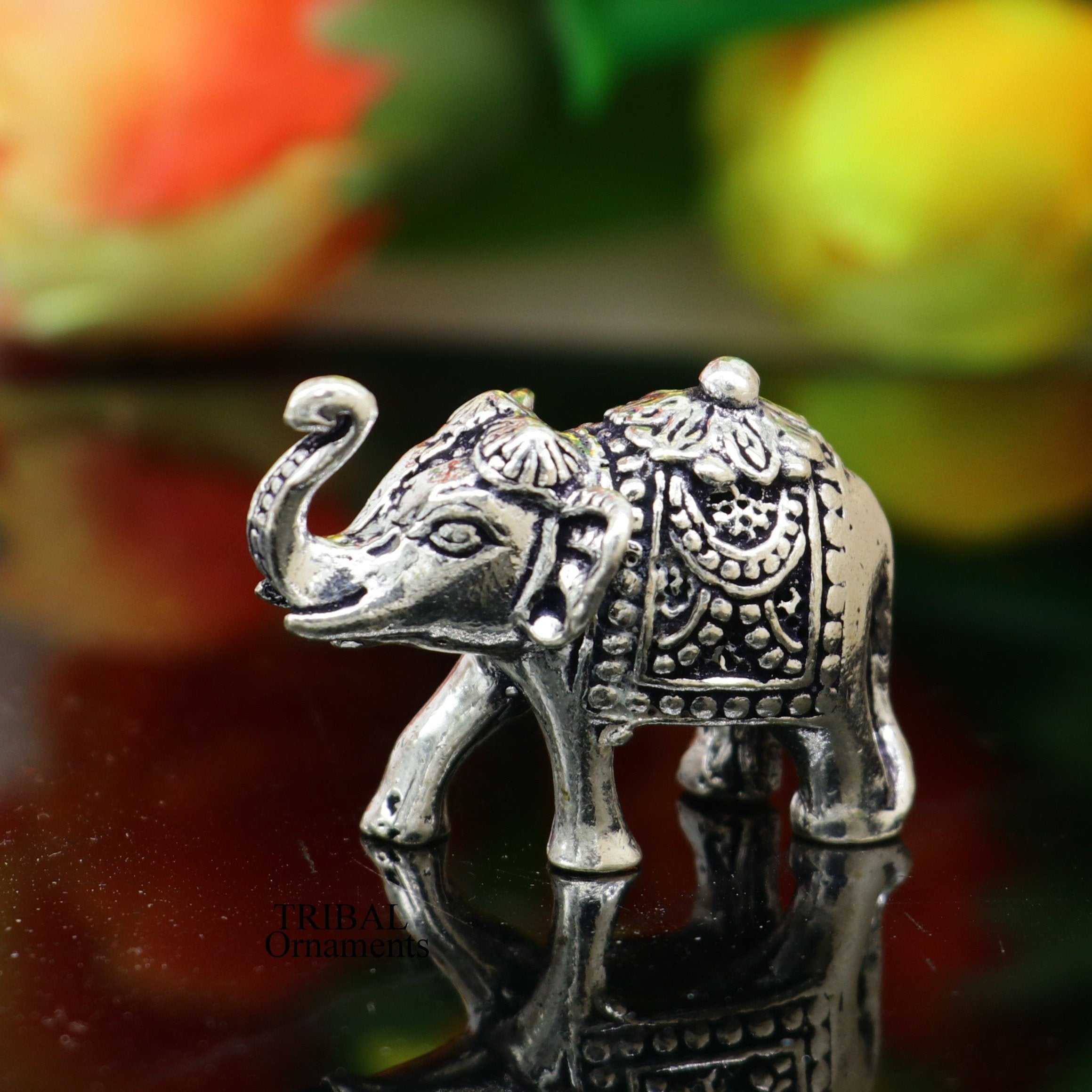 Pure silver on sale elephant pendant