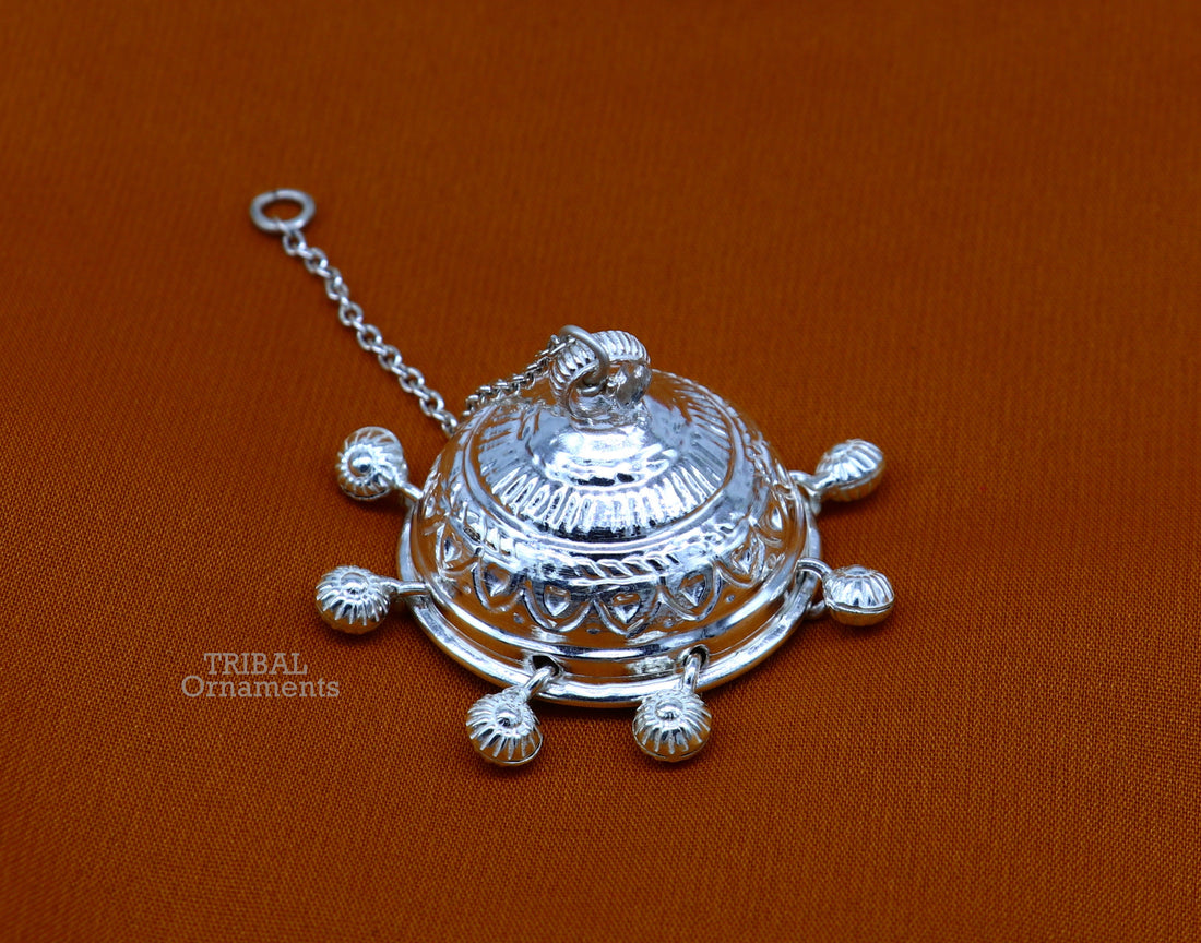 Handmade Sterling Silver chhatar/ chhatra, silver umbrella god temple art, Gorgeous  hand craved Solid silver temple article utensils su751 - TRIBAL ORNAMENTS