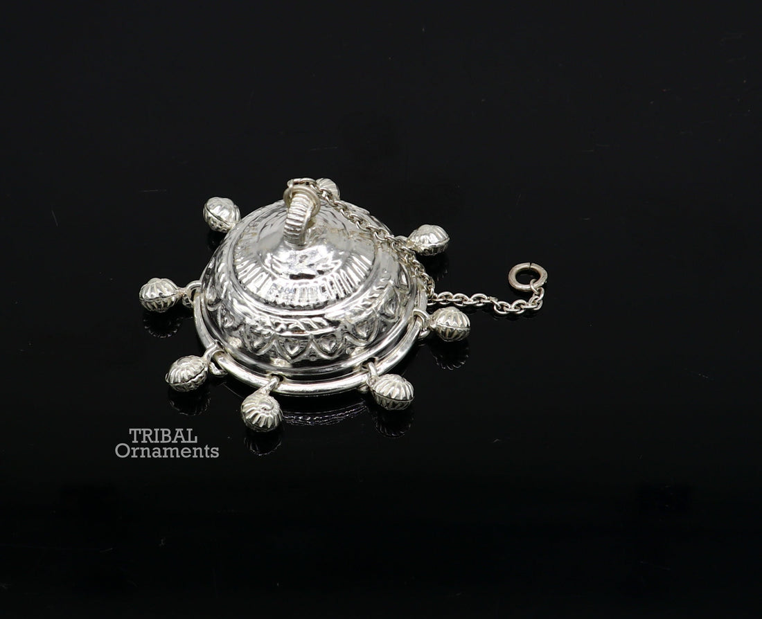 Handmade Sterling Silver chhatar/ chhatra, silver umbrella god temple art, Gorgeous  hand craved Solid silver temple article utensils su751 - TRIBAL ORNAMENTS