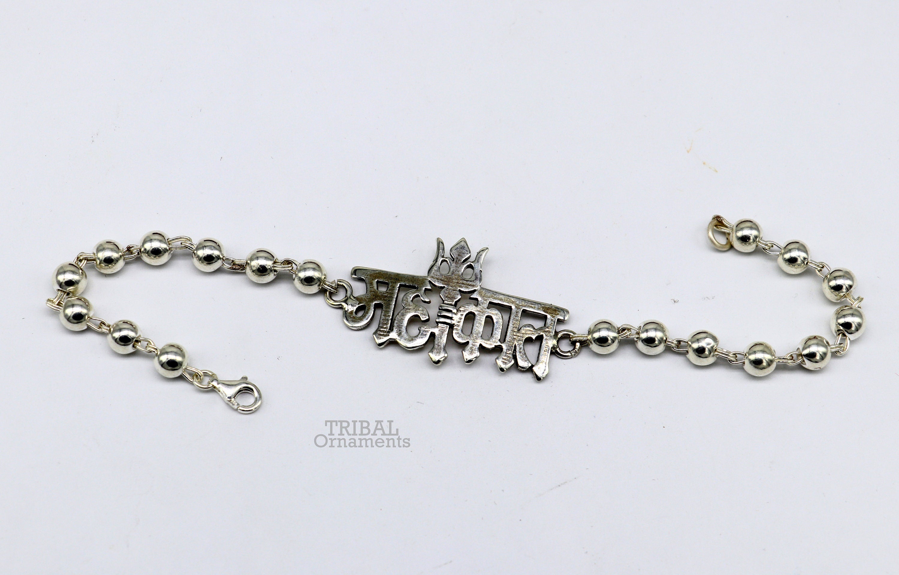 Handmade Sterling Silver Lord Shiva Trident Kada Mahakal Bracelet, Rudraksh  Bracelet, Customized Babhubali Bangle Kada Giftig Jewelry Nsk697 - Etsy
