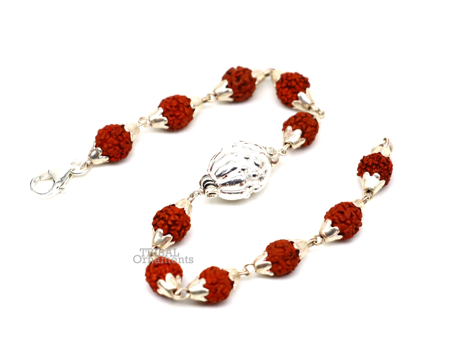 925 sterling silver handmade vintage style Rakhi bracelet amazing Rudraksha bracelet, use as daily use jewelry rk225 - TRIBAL ORNAMENTS