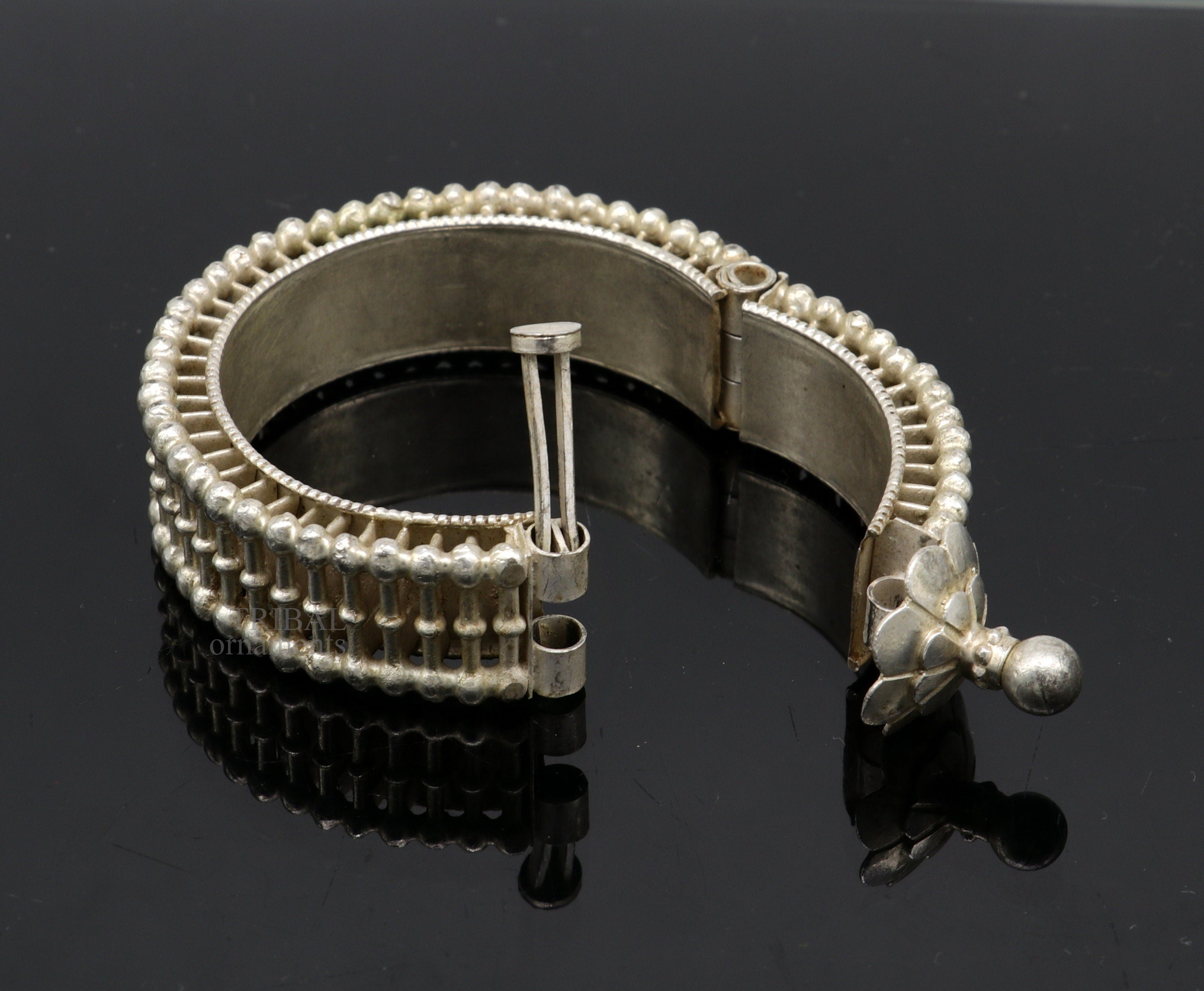 Buy Vintage Antique Tribal Old Silver Bangle Bracelet Cuff Online in India   Etsy