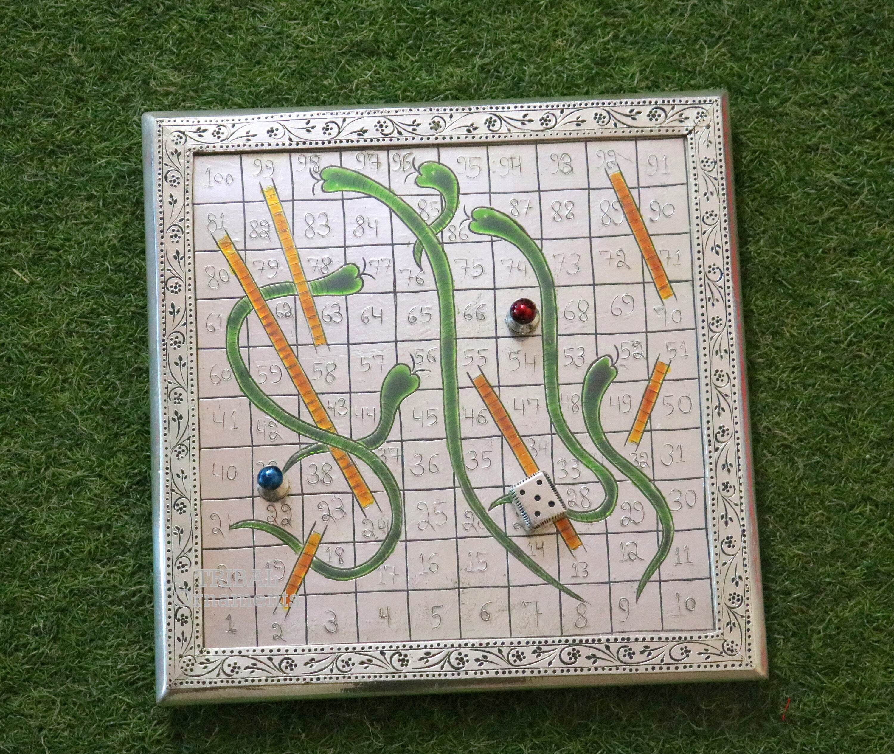 Handmade Snakes & Ladders high quality Game