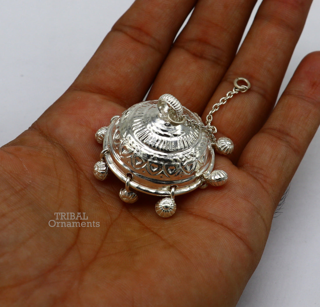 Handmade Sterling Silver chhatar/ chhatra, silver umbrella god temple art, Gorgeous  hand craved Solid silver temple article utensils su751 - TRIBAL ORNAMENTS