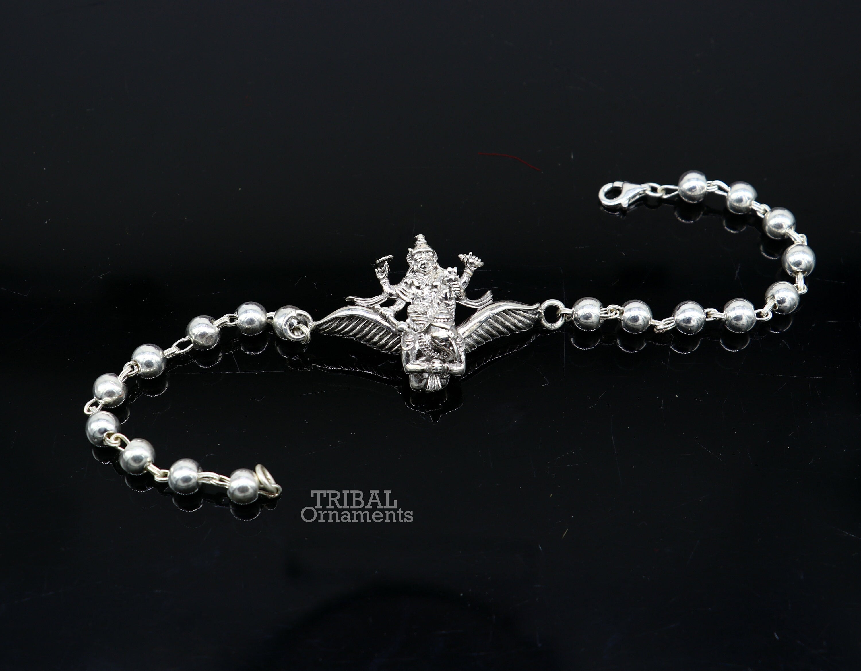 Rakhi Special 925 Sterling Silver Swastik and Star Rakhi Bracelet -  Valentine's Gift – Zavya