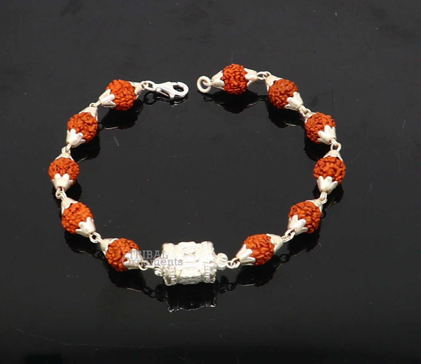 Pure silver rudraksha on sale bracelet