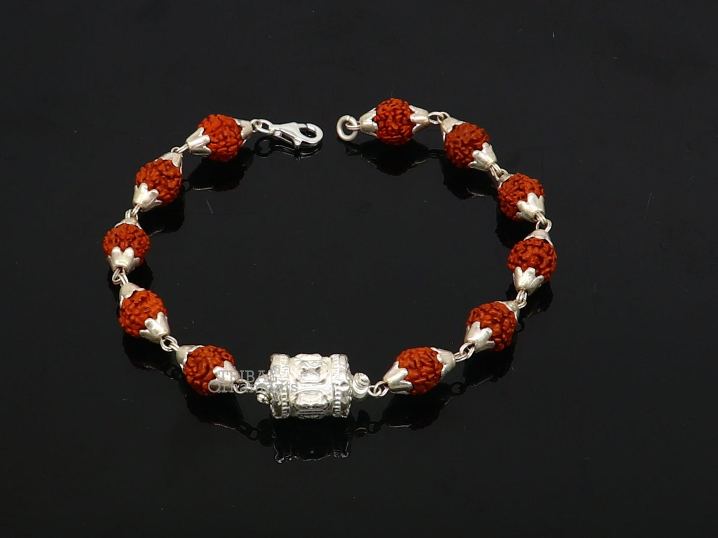 925 sterling silver handmade vintage style Rakhi bracelet amazing Rudraksha bracelet, use as daily use jewelry rk226 - TRIBAL ORNAMENTS