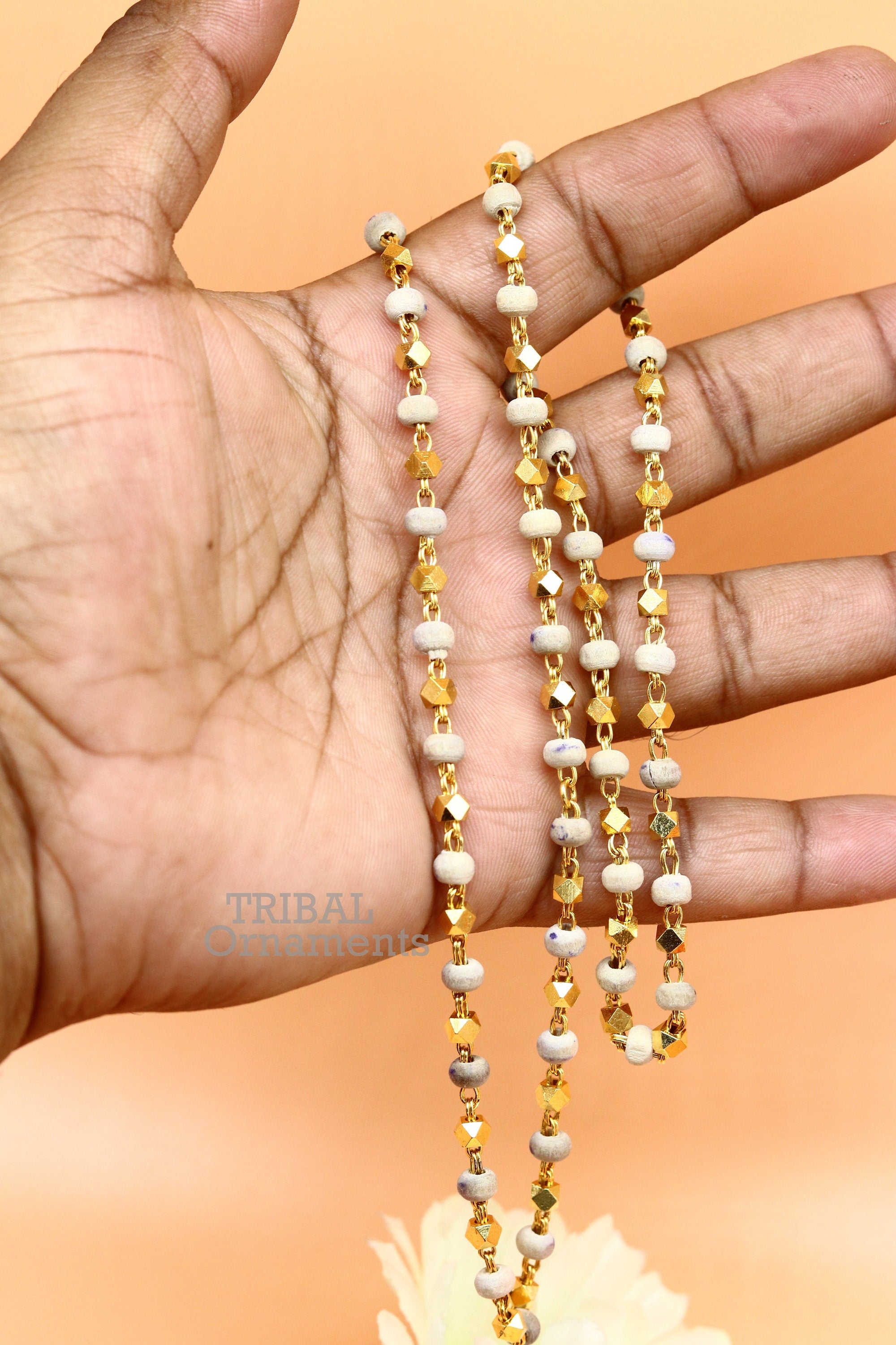 Gold tulsi deals mala designs