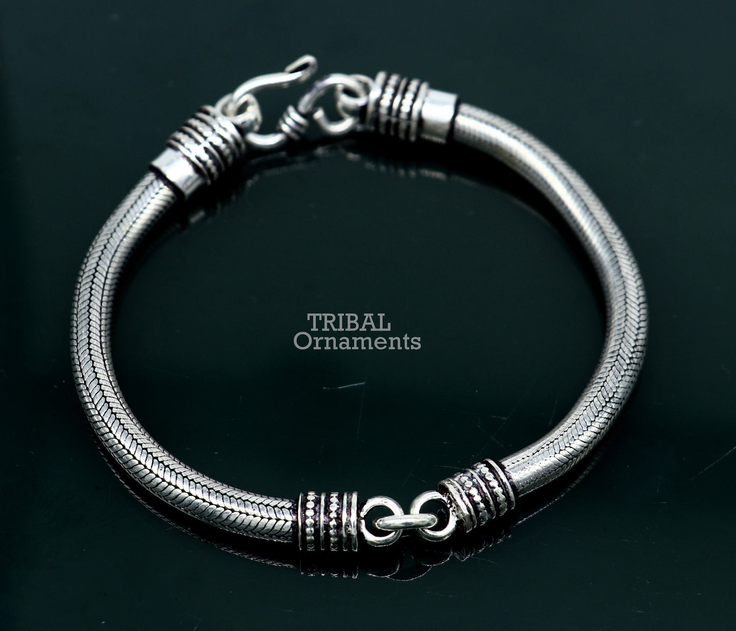5MM Solid 925 sterling silver handmade amazing snake chain flexible unisex bracelet jewelry elegant custom wrist belt bracelet india sbr374 - TRIBAL ORNAMENTS