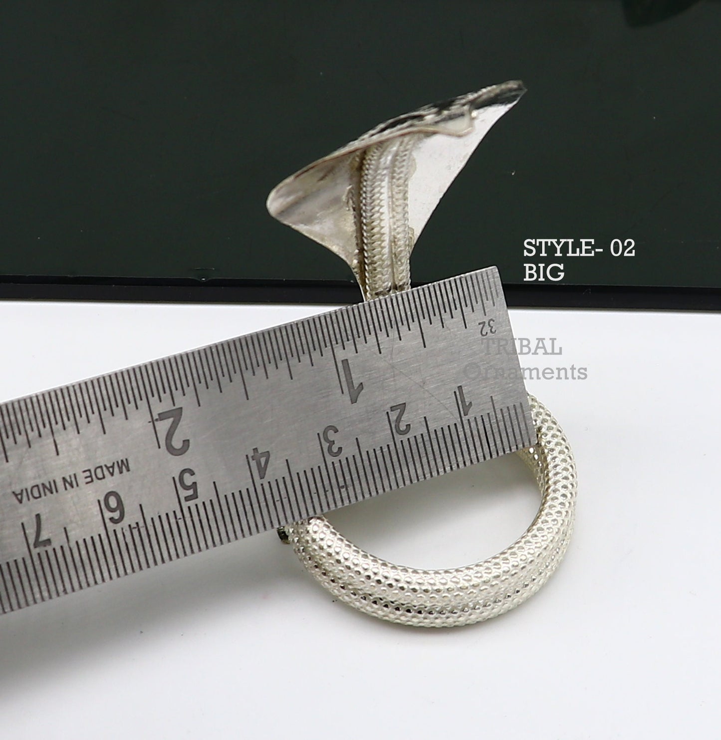 Handmade sterling silver fabulous vintage antique mini snake or shiva snake for puja or worshipping, solid nag nagin puja article su756 - TRIBAL ORNAMENTS