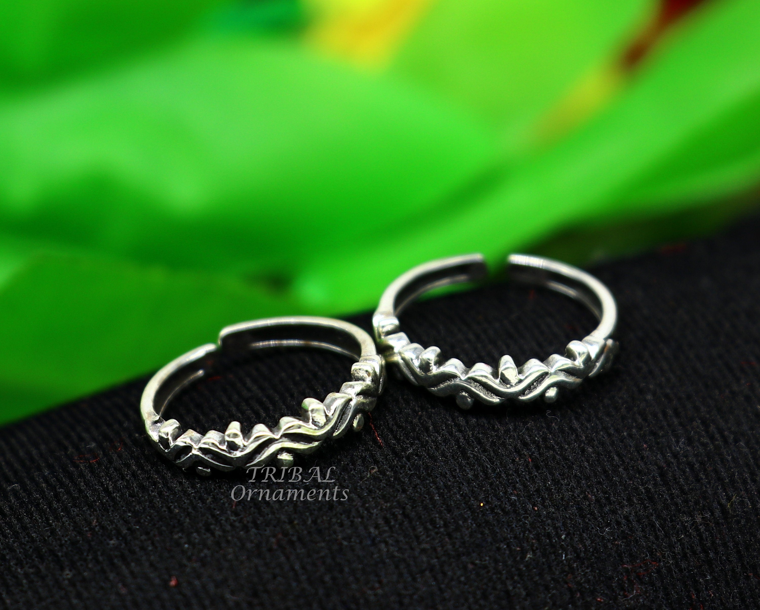 Antique silver 2025 toe rings