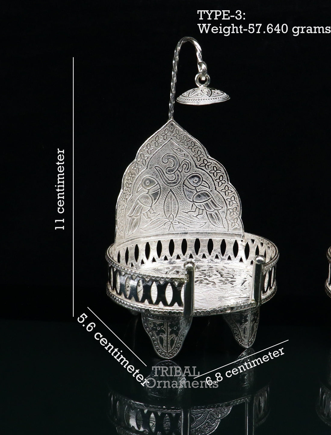 925 sterling silver solid Singhasan, singhasan idol god throne, god statue's stand chair, temple puja article best collectible gift su796 - TRIBAL ORNAMENTS