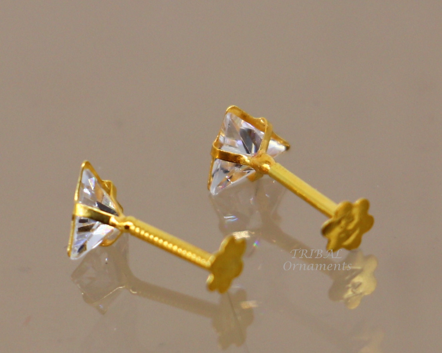 White Gold 1 1/2 Ctw Diamond Solitaire Stud Earrings