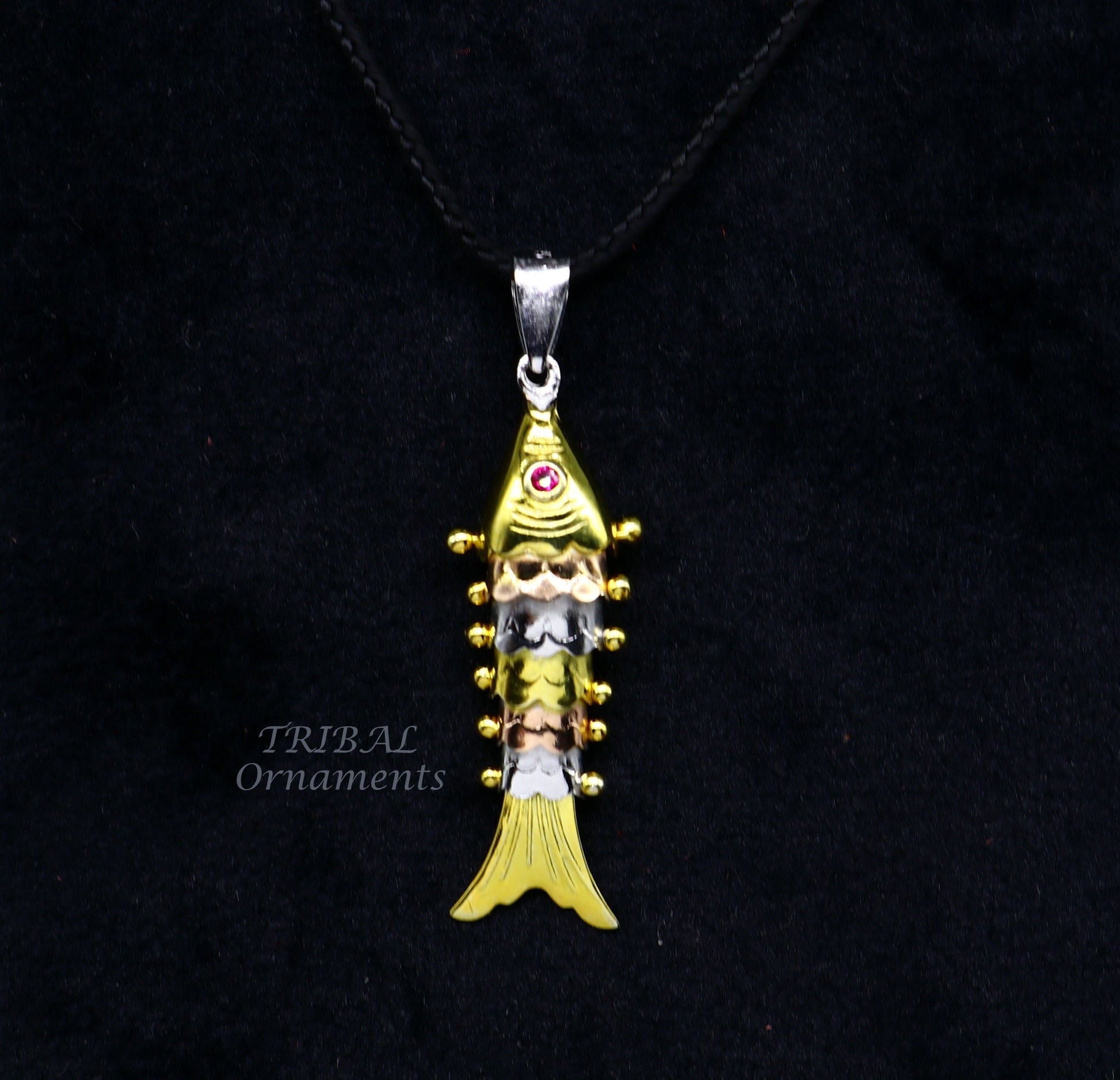Buy Sterling Silver Turtle Fish Hook Pendant Necklace, 16+2 Extender  Online at desertcartINDIA