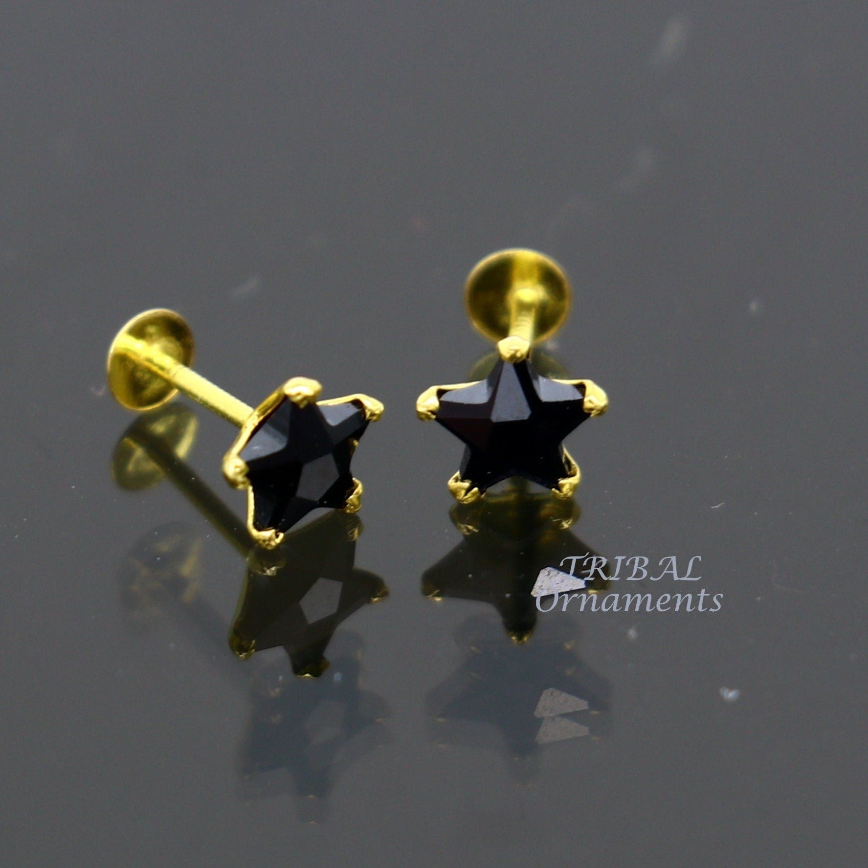 Buy Kairangi by Yellow Chimes Gold Plated Stainless Steel Earrings Black  Suitable for Boys Online at Best Prices in India - JioMart.