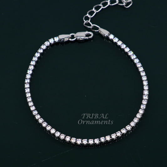 925 sterling silver handmade link chain Bracelet for girl's, Dainty Silver Bracelet, Chain Bracelet Gift For Women's bride jewelry  sbr384 - TRIBAL ORNAMENTS
