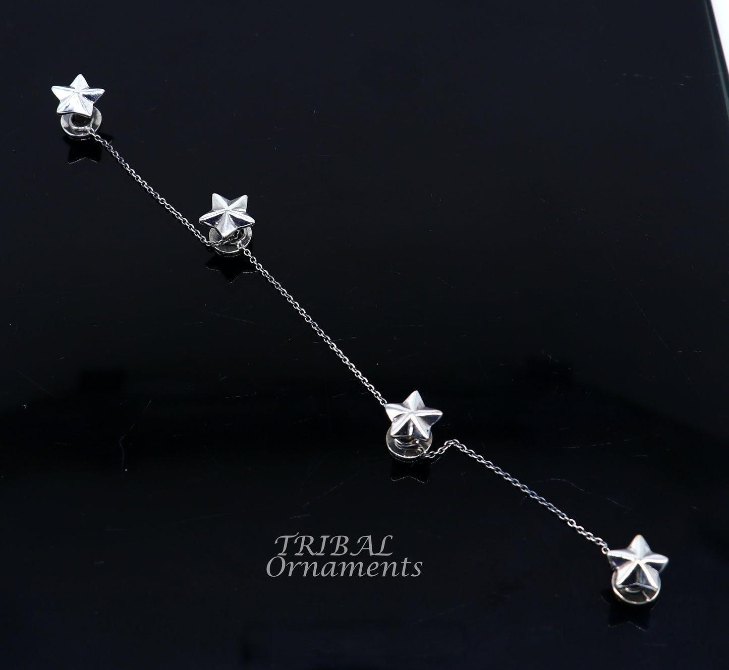 925 Sterling silver handmade gorgeous Star design buttons or cufflinks for men's kurta, best gifting jewelry occasions btn05 - TRIBAL ORNAMENTS