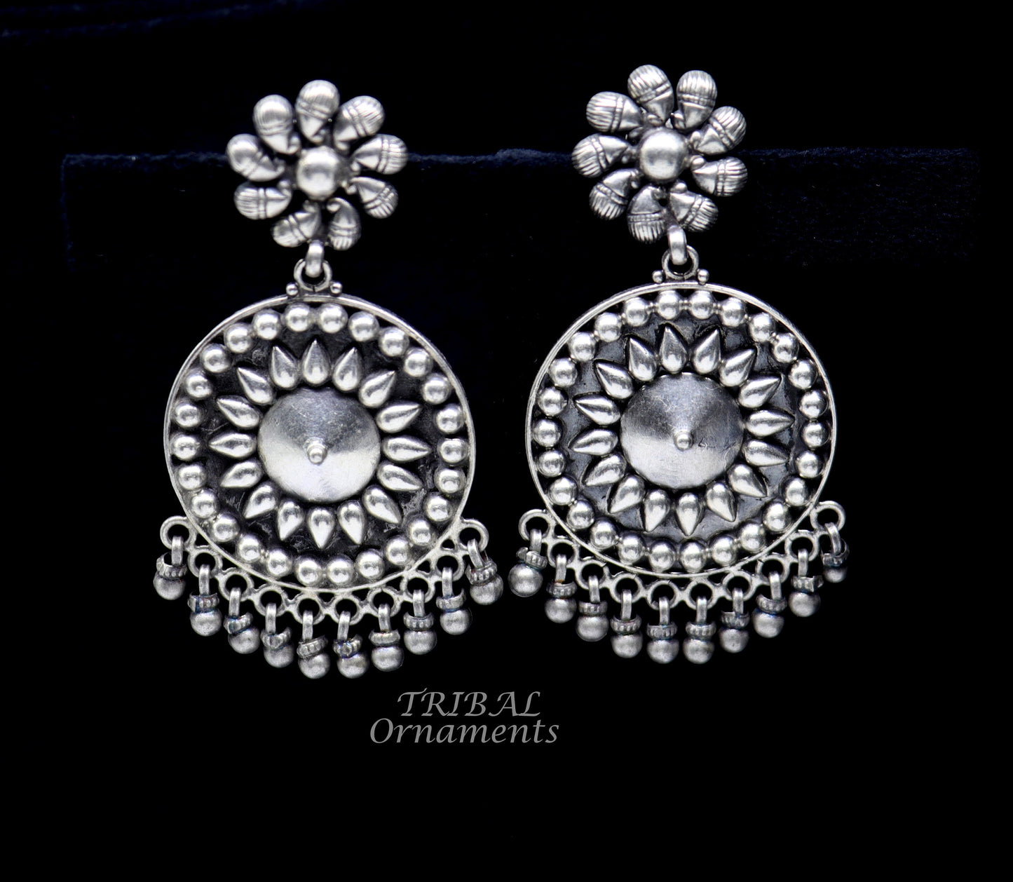 925 Sterling silver handmade customized Floral stud earring, Amazing stylish earring, fabulous drop dangle gifting jewelry s1047 - TRIBAL ORNAMENTS