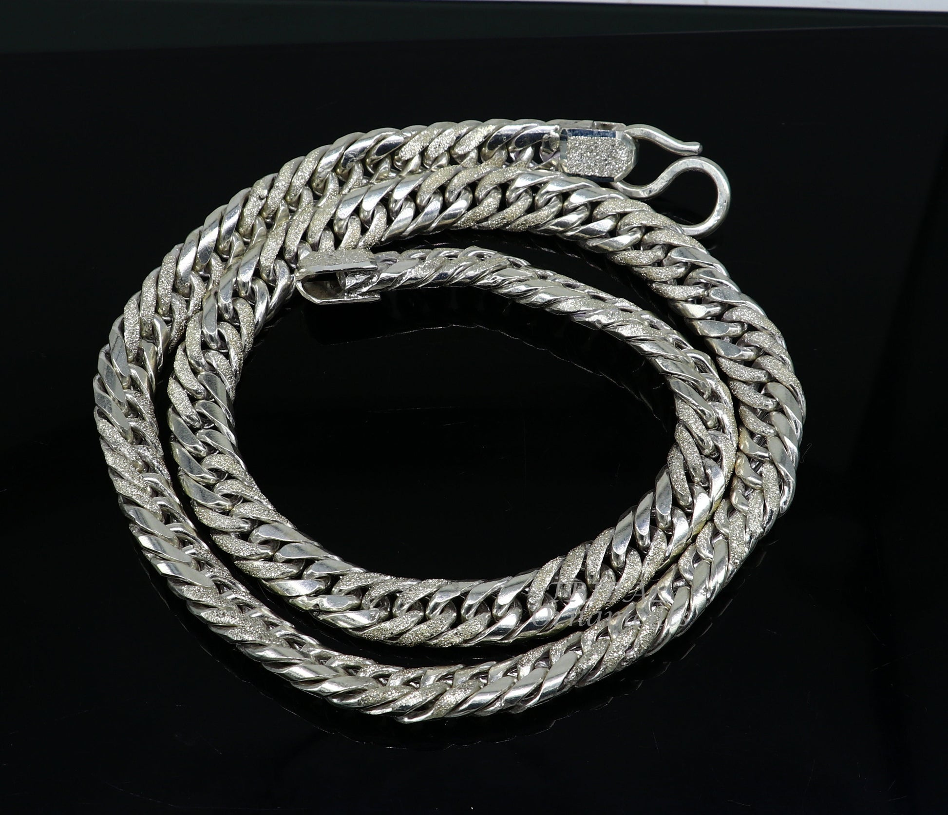 925 sterling silver handmade vintage design Custom Cuban curb link chain, solid heavy necklace chain for boy's men's gifting jewelry ch163 - TRIBAL ORNAMENTS