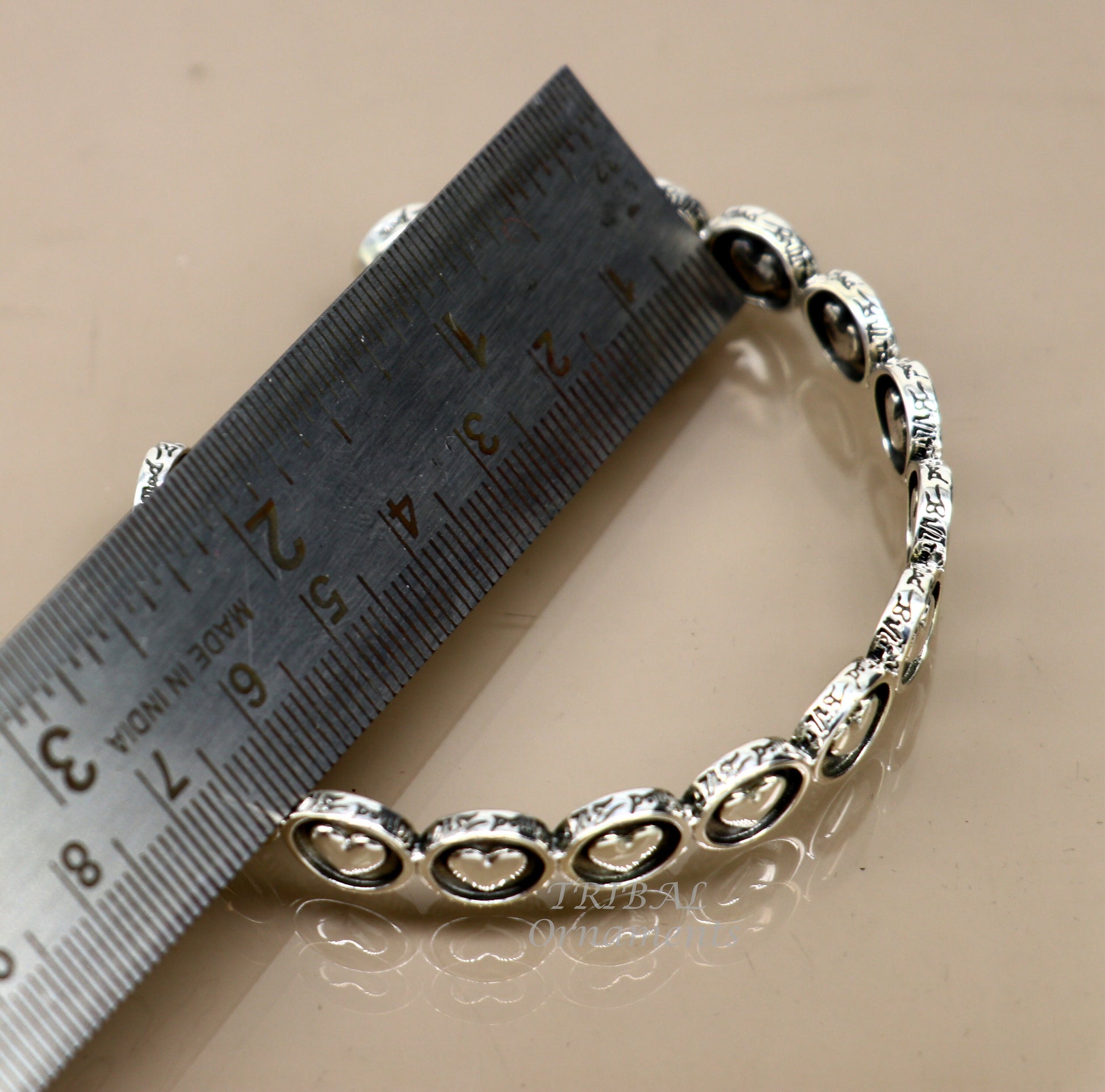 Sterling Silver Diamond Heart Bangle Bracelet Cuff Expandable Stackable  Fancy Hook Clasp Love: 16592306503731