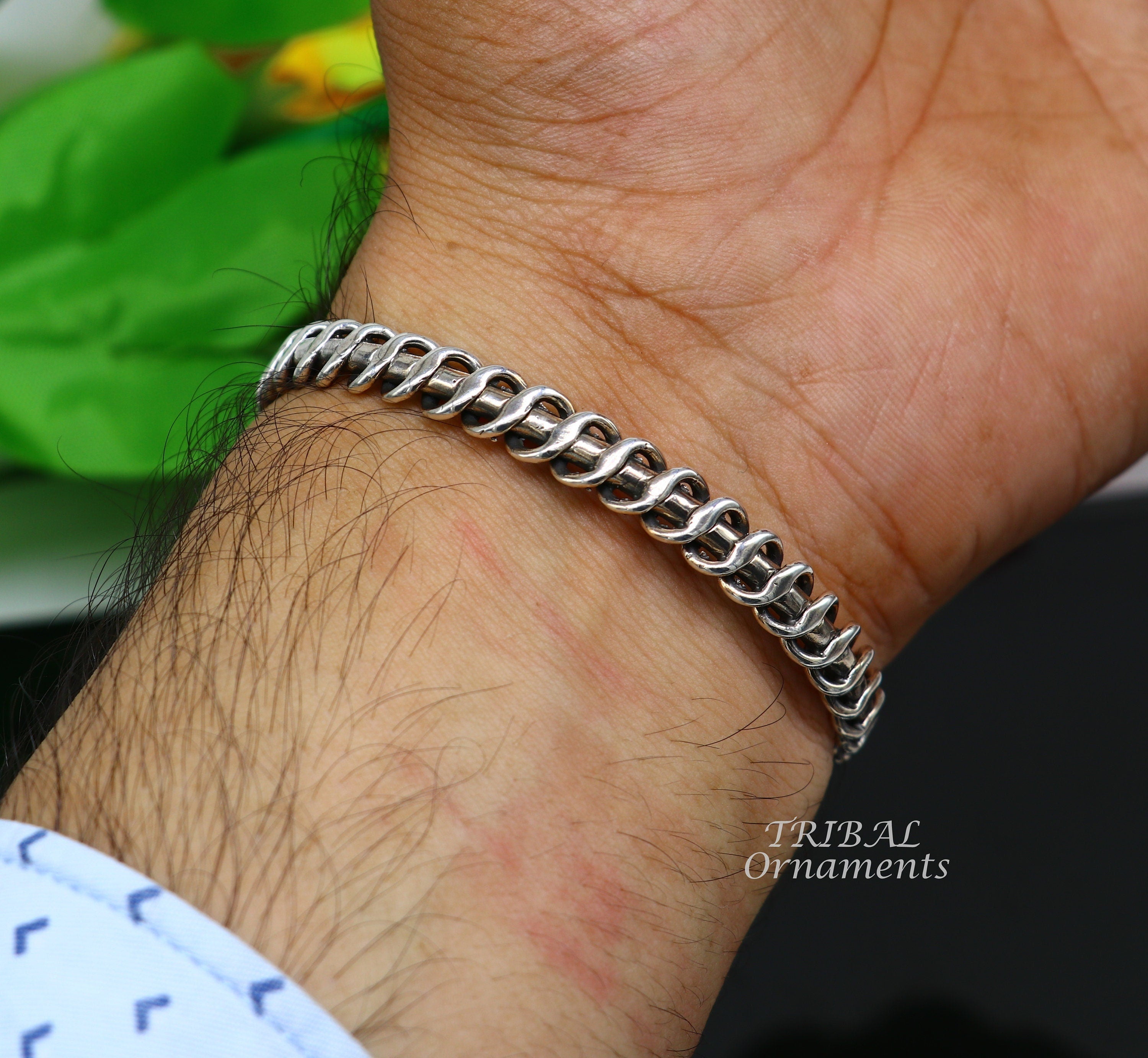 Pure Silver Men's Bangle Bracelet – Karizma Jewels