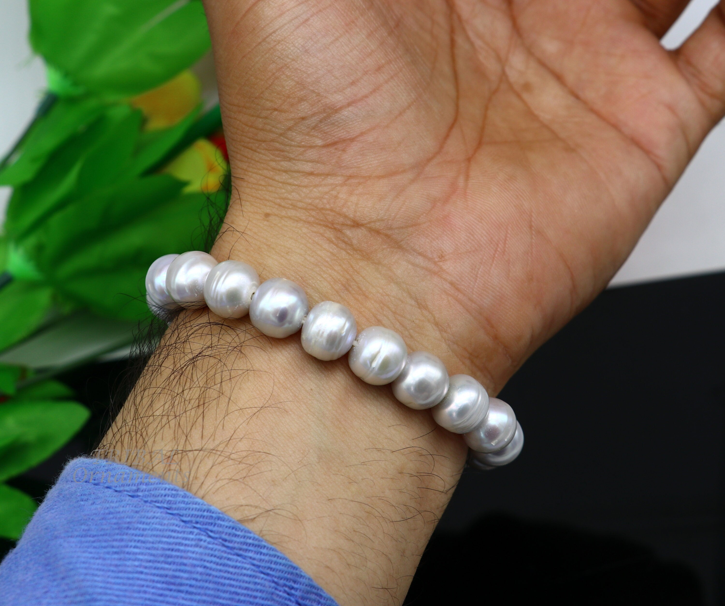 Buy Mens Pearl Bracelet, Mini Mens Pearl Bracelet, Thin Silver Bracelet Men,  Thin Bracelets for Men, Mens Jewelry Gifts by Twistedpendant Online in  India - Etsy