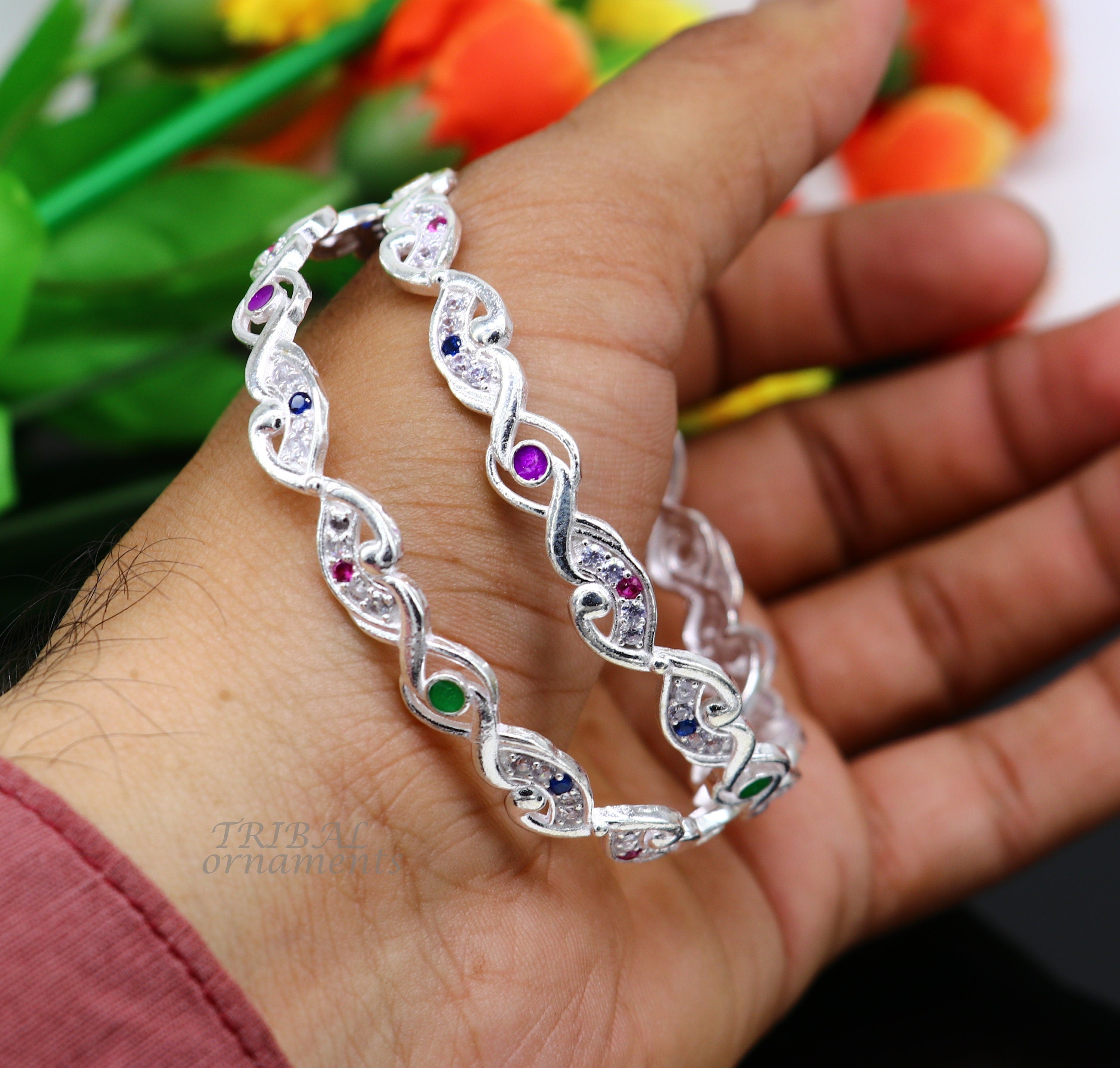 Luxury full stoned bangle bracelet with LOVE style simulated design shops