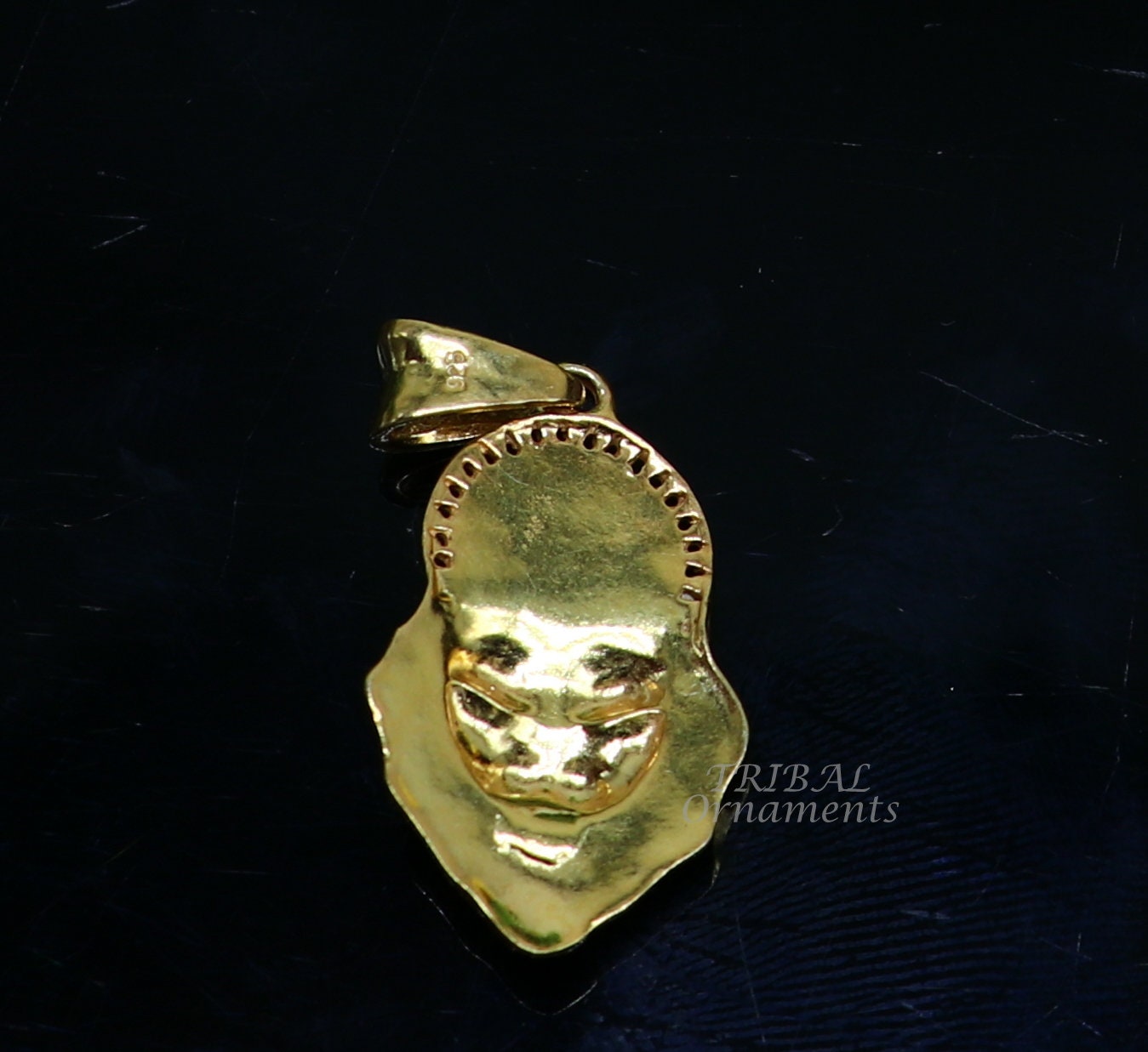 Gold polished 925 sterling silver God Vishnu Narsimha pendant, stylish customized pendant, best gifting locket pendant necklace nsp545 - TRIBAL ORNAMENTS