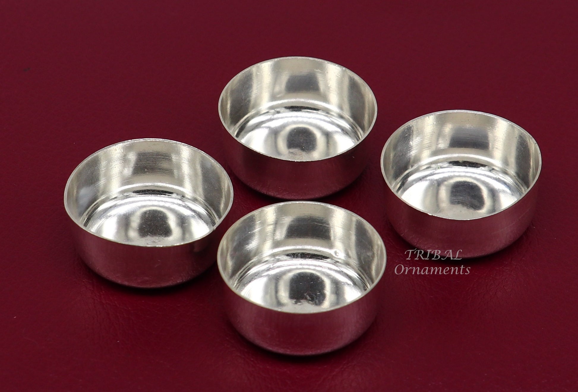 925 silver handmade silver small bowlor Tilak bowl , best small tiny bowl for saffron sandal or kumkum  tilak dani su897 - TRIBAL ORNAMENTS