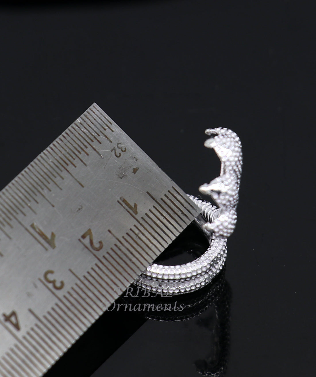 925 sterling silver solid divine panchmukhi Sheshnag, wonderful shiva snake amazing puja articles or utensils for home or temple art566 - TRIBAL ORNAMENTS