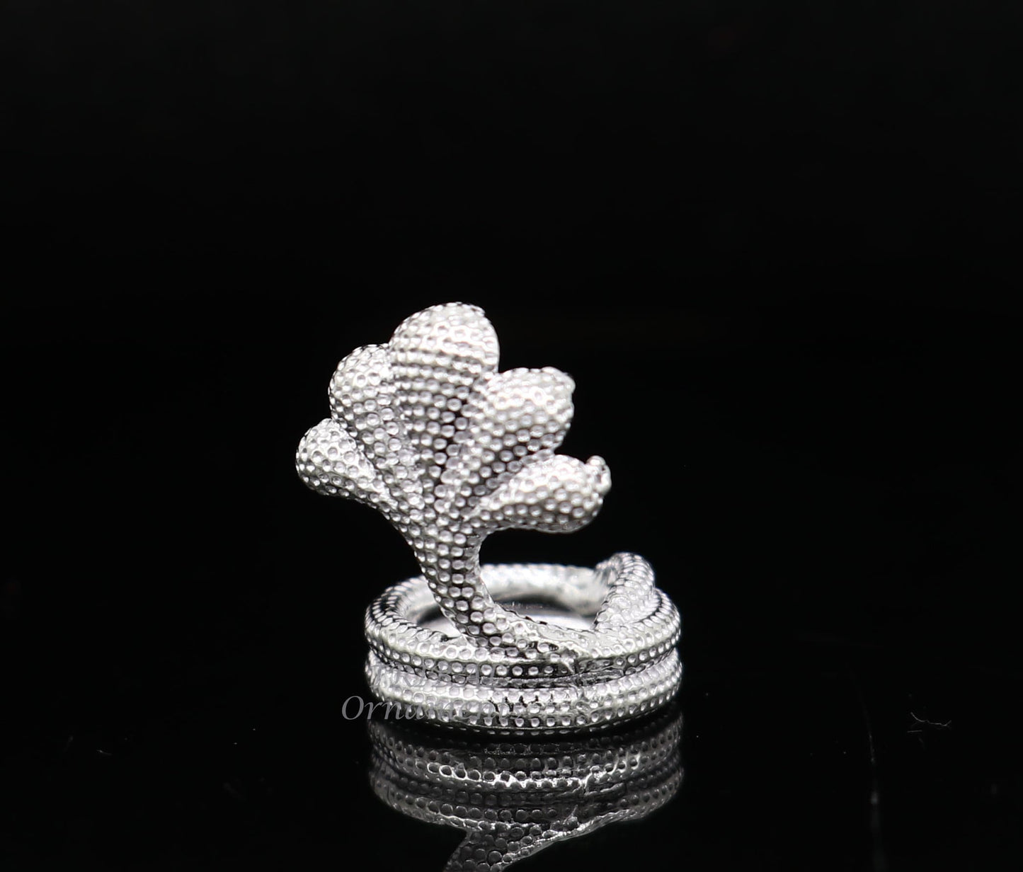 925 sterling silver solid divine panchmukhi Sheshnag, wonderful shiva snake amazing puja articles or utensils for home or temple art567 - TRIBAL ORNAMENTS