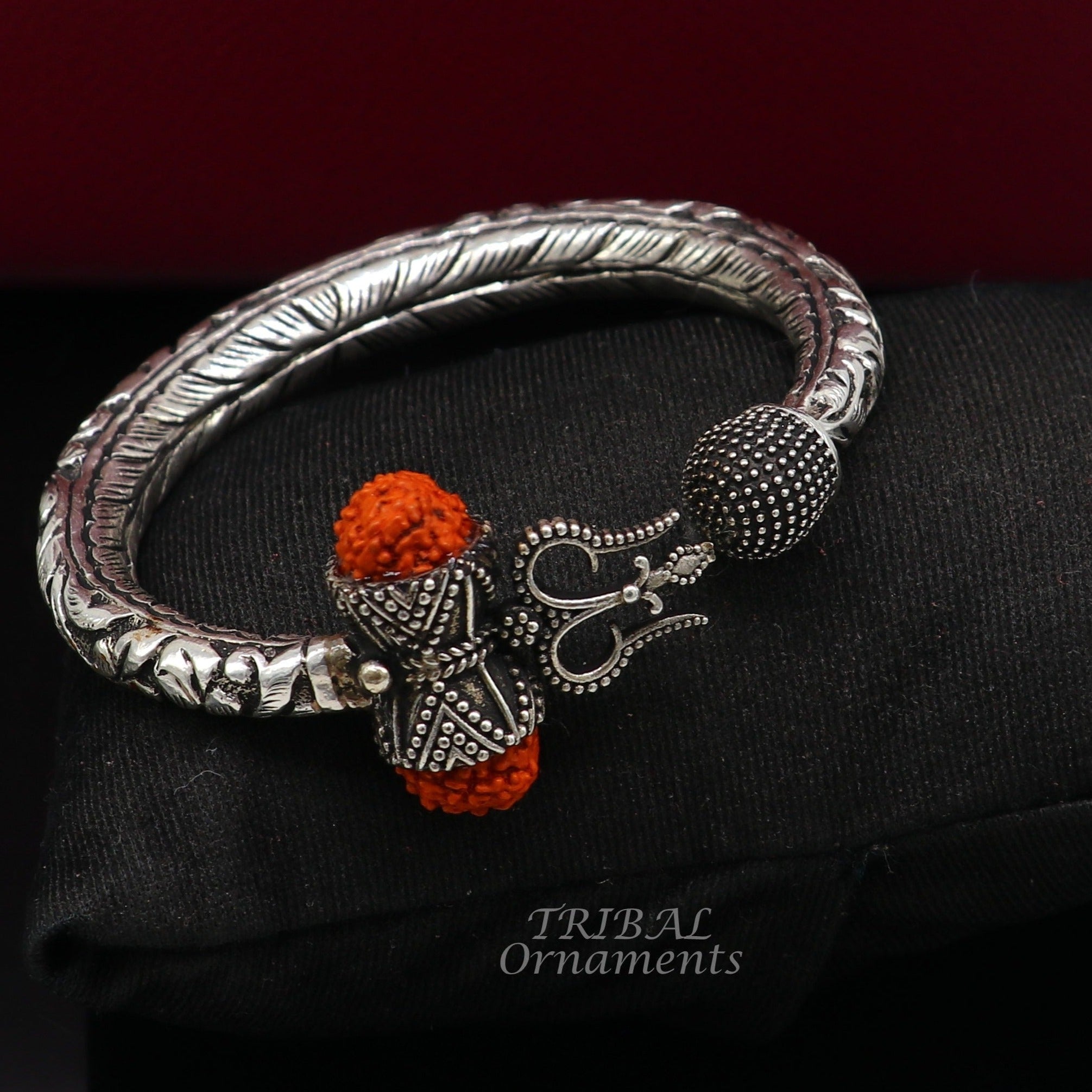 925 Sterling Silver Handmade Shiva Trishul Bangle Bracelet Rudraksha Kada,  Excellent Bahubali Trident Kada Bracelet Gift Nsk534 - Etsy | Gold bridal  jewellery sets, Silver fashion, Silver