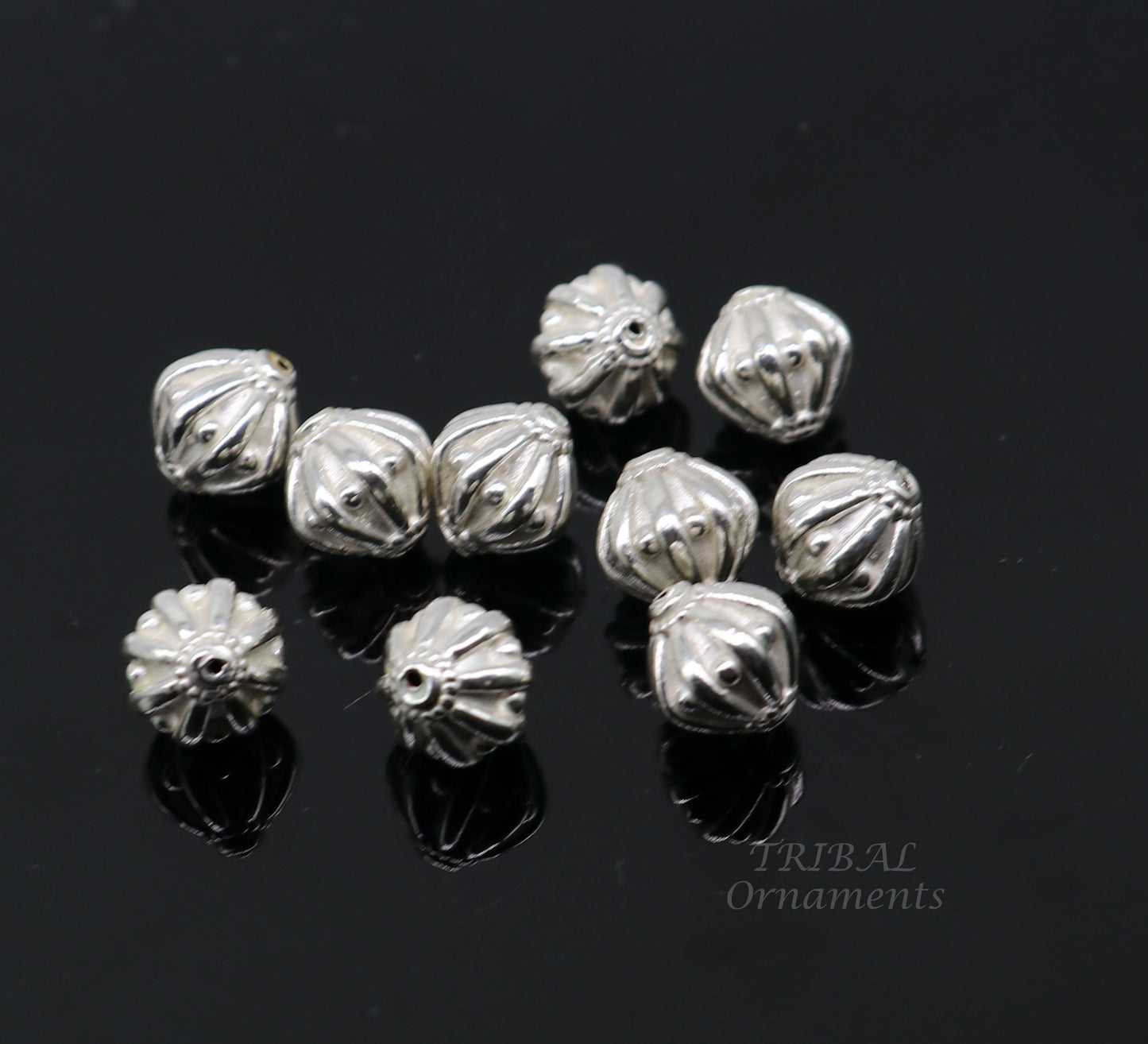 10 mm lot 10 pieces 925 sterling silver fabulous beads drops for custom jewelry making lose beads bd22 - TRIBAL ORNAMENTS