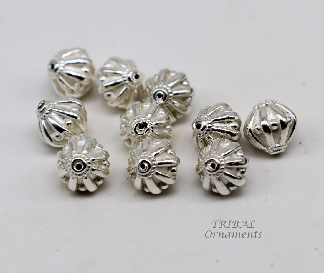 10 mm lot 10 pieces 925 sterling silver fabulous beads drops for custom jewelry making lose beads bd22 - TRIBAL ORNAMENTS