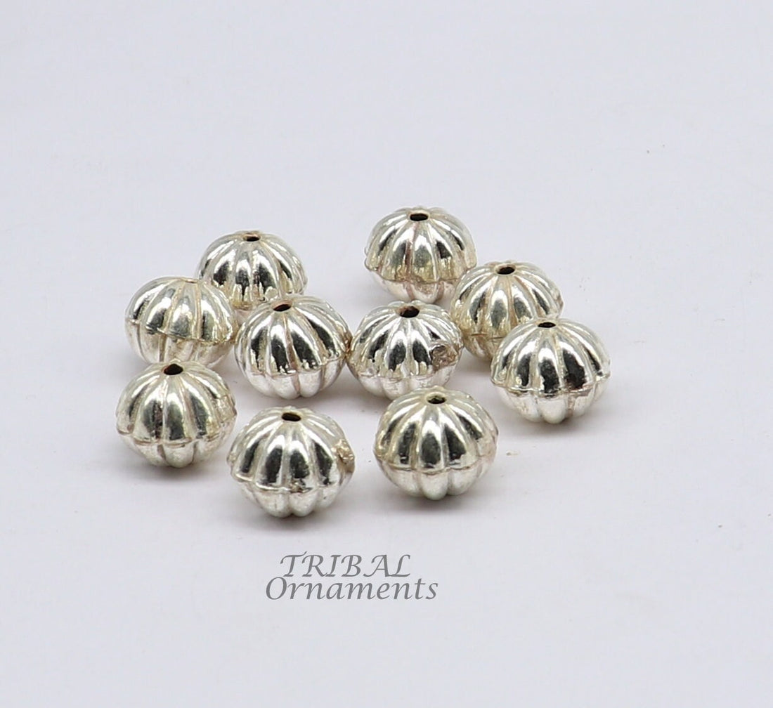 11 mm lot 10 pieces 925 sterling silver fabulous beads drops for jewelry Customization or unique jewelry making lose beads bd24 - TRIBAL ORNAMENTS