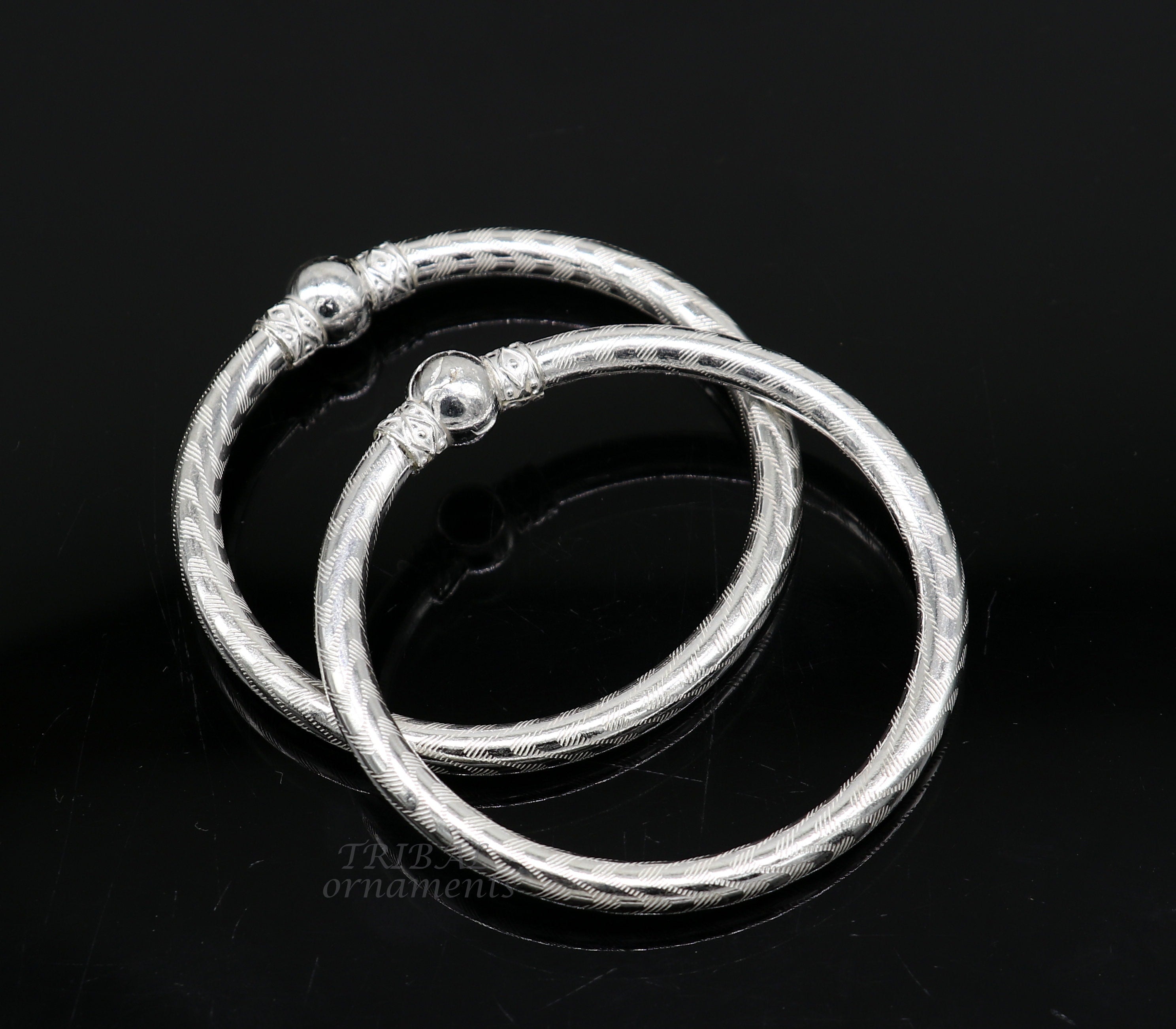 Silver baby sale bangles price