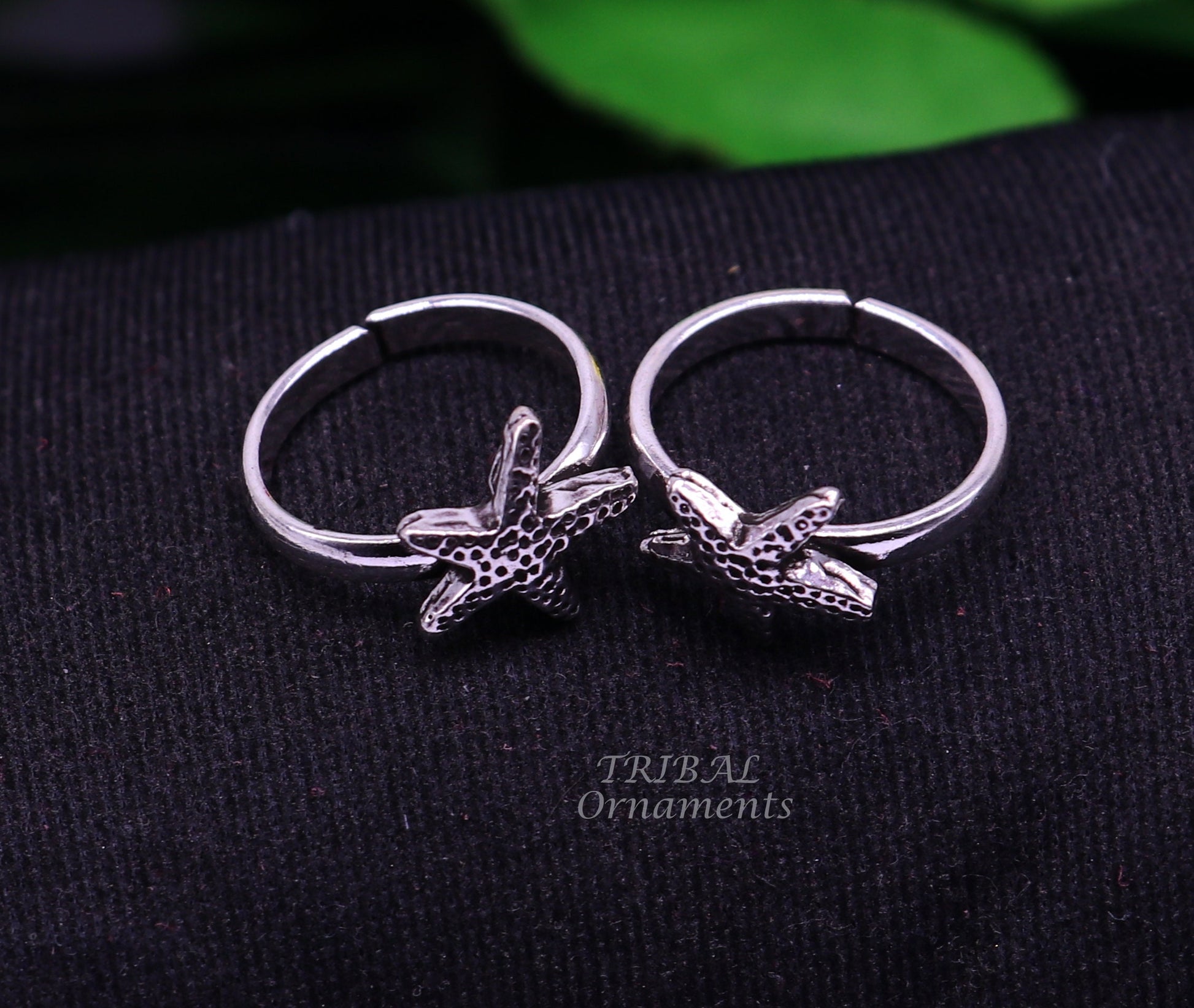 Stare design vintage style handmade 925 sterling silver adjustable toe ring band for brides or girl's best personalized jewelry ytr76 - TRIBAL ORNAMENTS