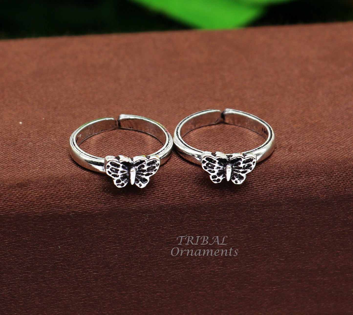Floral design vintage style handmade 925 sterling silver adjustable toe ring band for brides or girl's best personalized jewelry ytr77 - TRIBAL ORNAMENTS