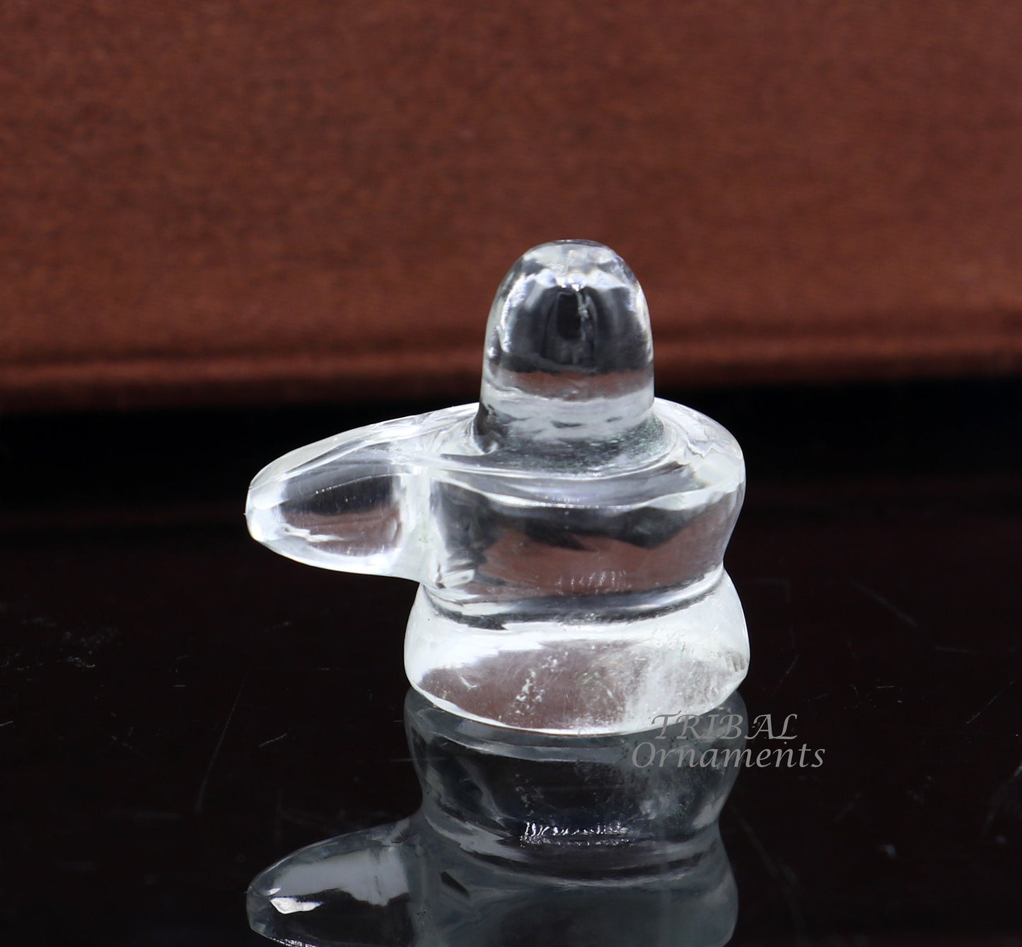 Amazing Natural sphatik crystal stone divine lor shiva lingam statue, amazing sphatik lingam puja article for wealth and prosperity stna21 - TRIBAL ORNAMENTS