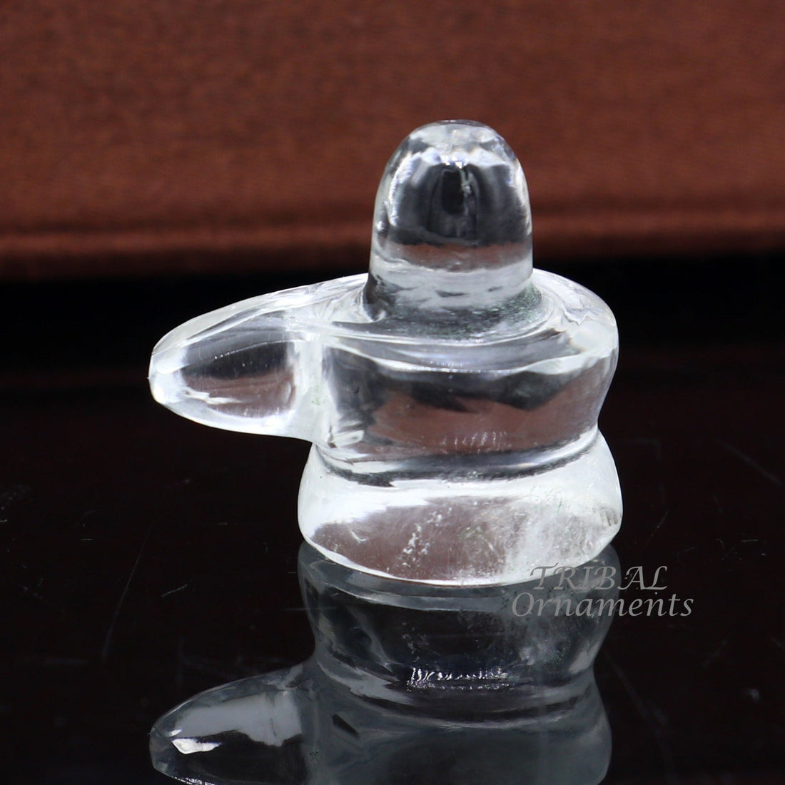Amazing Natural sphatik crystal stone divine lor shiva lingam statue, amazing sphatik lingam puja article for wealth and prosperity stna21 - TRIBAL ORNAMENTS