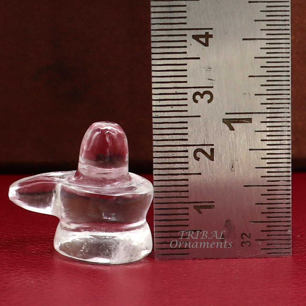 Amazing Natural sphatik crystal stone divine lor shiva lingam statue, amazing sphatik lingam puja article for wealth and prosperity stna21 - TRIBAL ORNAMENTS