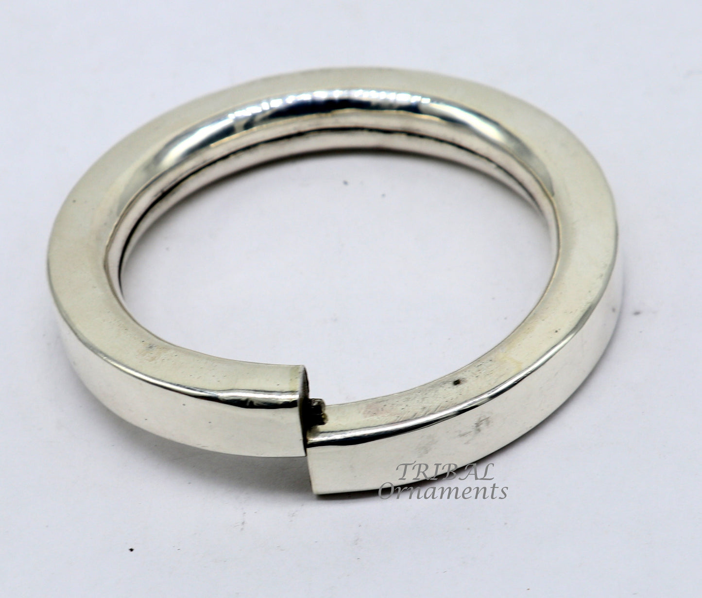 925 sterling silver handmade plain shine bright bangle bracelet kada excellent personalized gifting custom made unisex jewelry nsk573 - TRIBAL ORNAMENTS