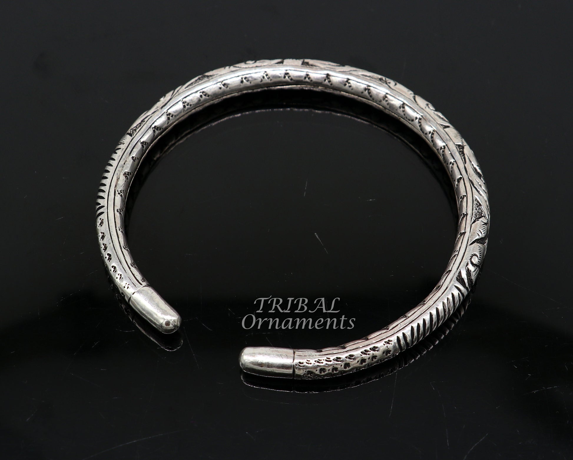 925 sterling silver Vintage antique design handmade gorgeous oxidized foot kada ankle bracelet tribal ethnic silver jewelry nsfk71 - TRIBAL ORNAMENTS