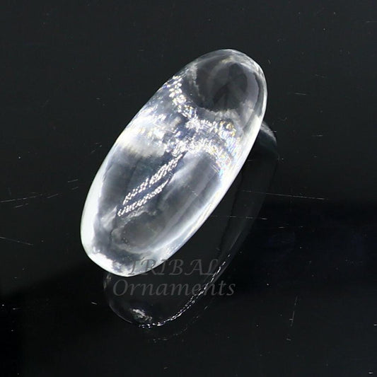 Divine Natural sphatik crystal stone divine lord shiva lingam statue, amazing sphatik lingam puja article for wealth and prosperity stna24 - TRIBAL ORNAMENTS