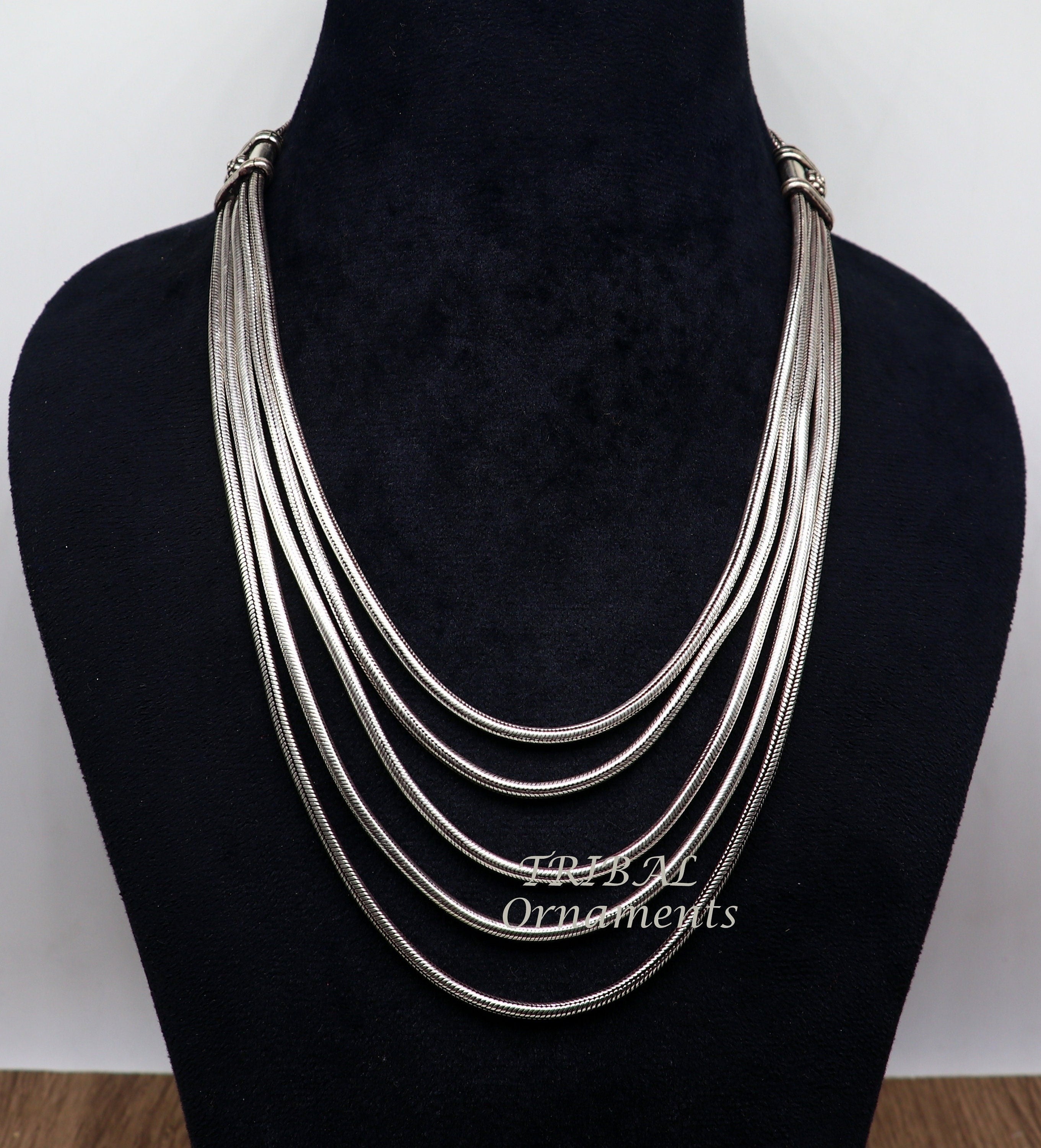 Multi Quartz Multicolour Beaded Necklace 925 Sterling Silver Layer Necklace  36” | eBay