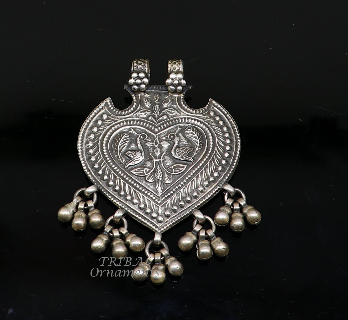925 sterling silver handmade vintage peacock design pendant, excellent pendant ethnic tribal jewelry wedding parties jewelry nsp556 - TRIBAL ORNAMENTS