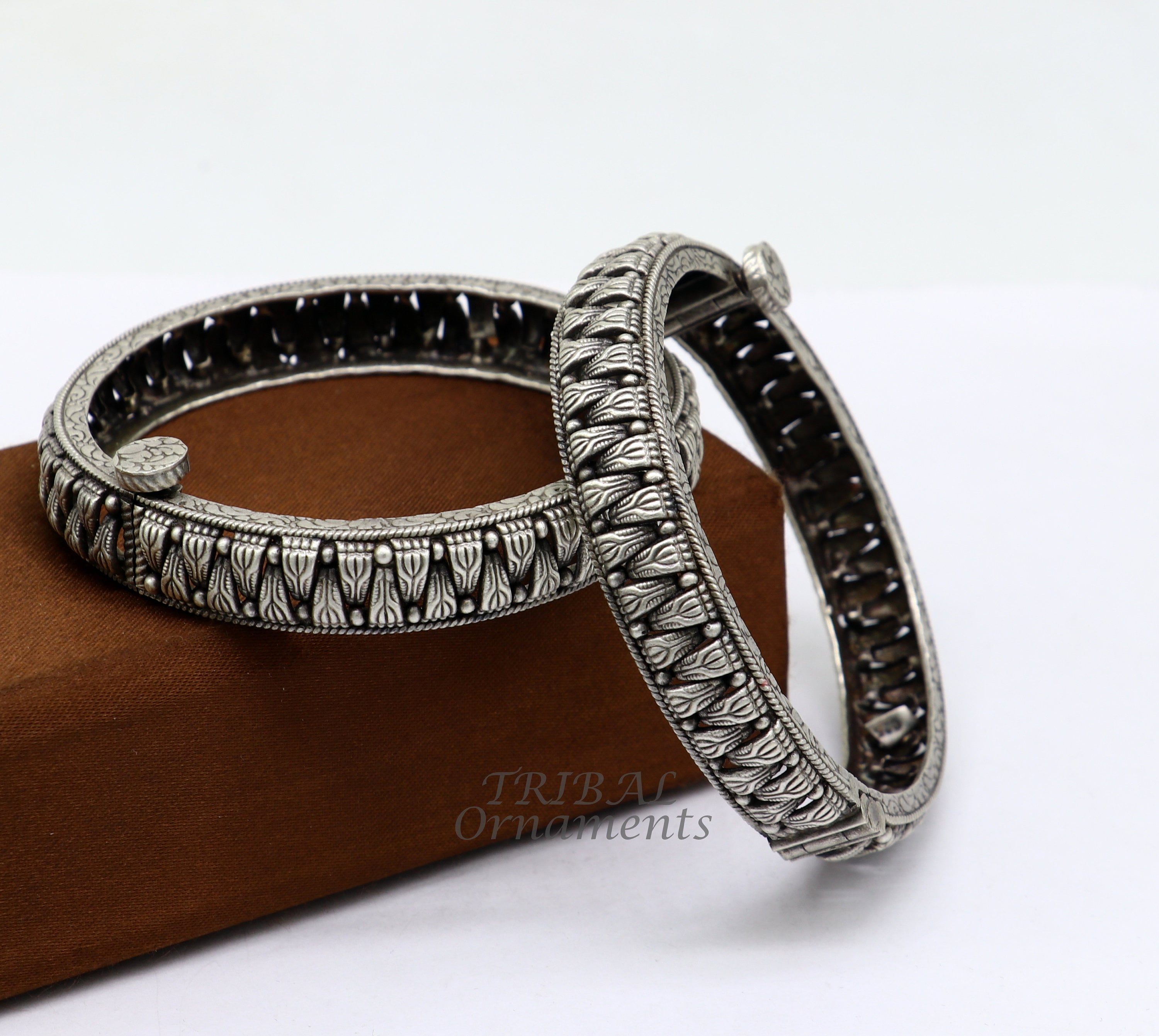 925 sterling silver handmade Vintage design ethnic bangle bracelet