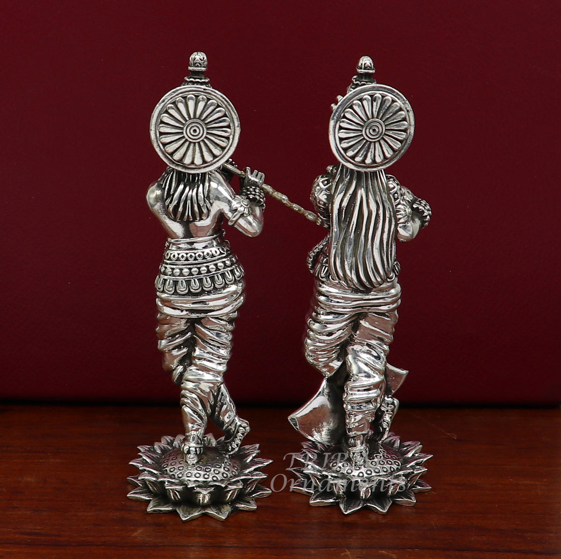 925 sterling silver handmade idol Radha krishna tiny statue, amazing design lord Krishna figurine jewelry tribal jewelry su996 - TRIBAL ORNAMENTS